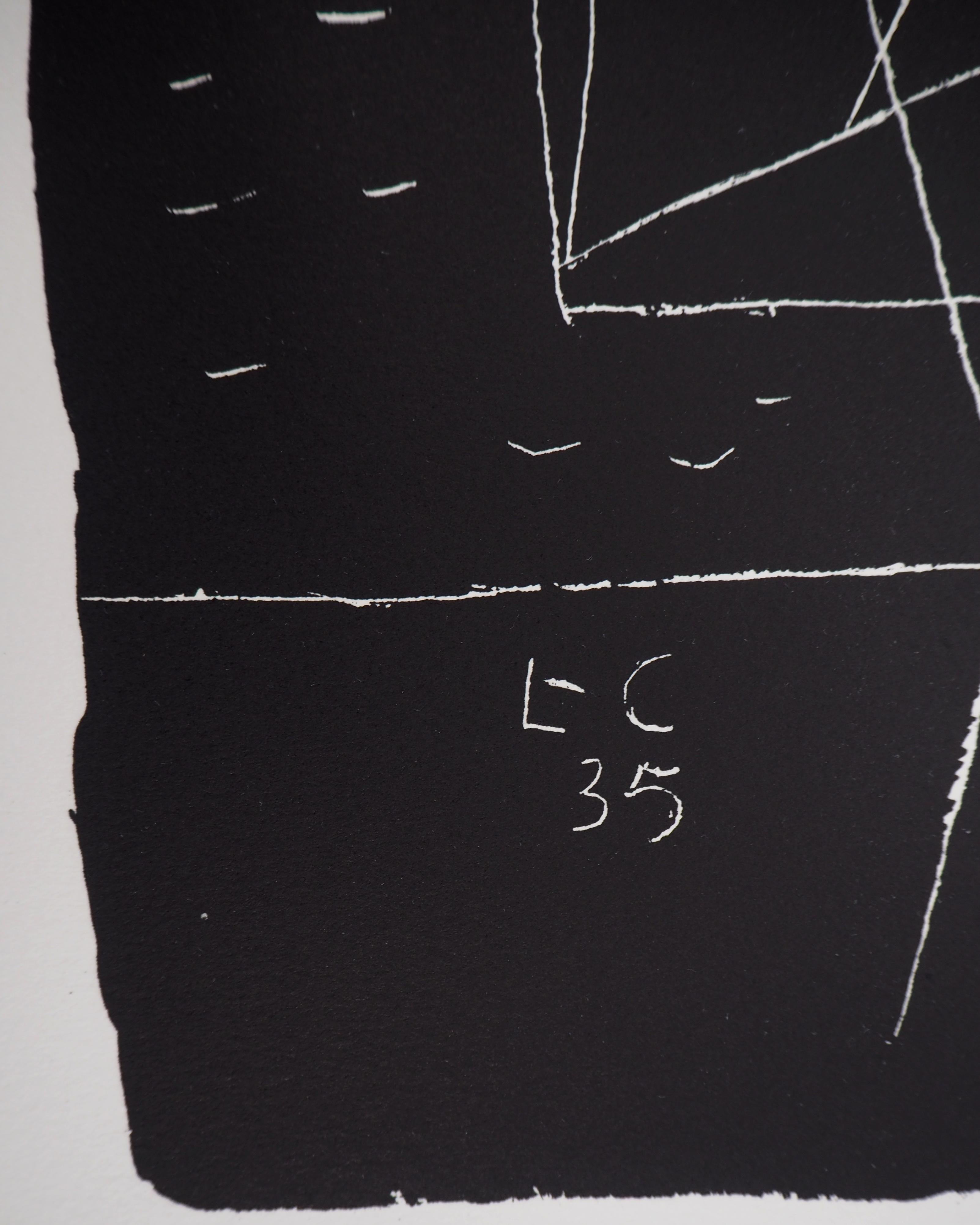 L'architecte : Main & Proportions - Lithographie originale (Atelier Michel Cassé) 1