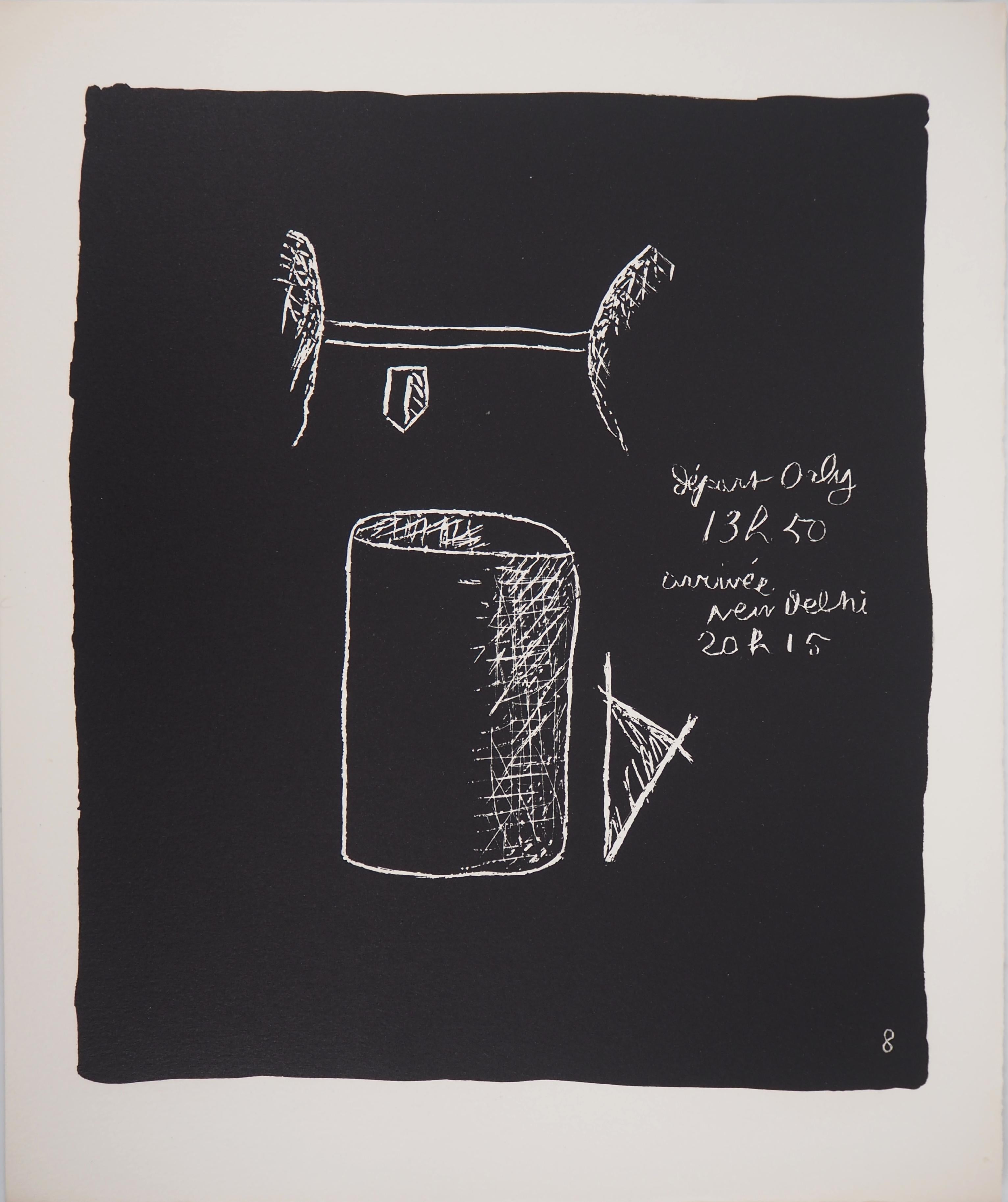 The Architect's Tools - Original lithograph (Atelier Michel Cassé), 1964