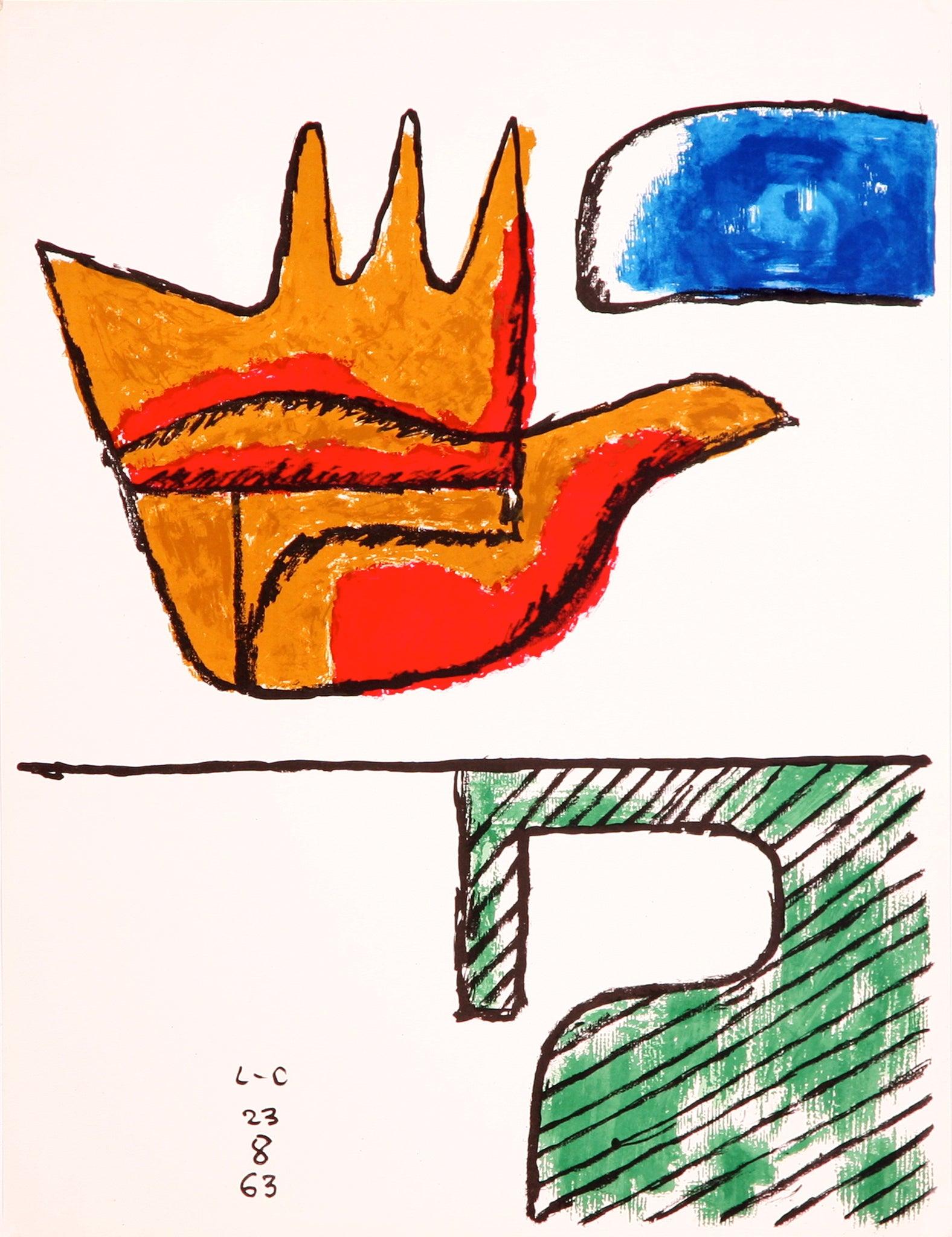Künstler: Le Corbusier

Medium: Lithographie, signiert und datiert in Stein in einer limitierten Auflage, 1963

Abmessungen: 25.5" x 19.75"

Über

Die offene Hand, ein Symbol der Versöhnung, offen zum Empfangen und zum Geben, ist ein wiederkehrendes
