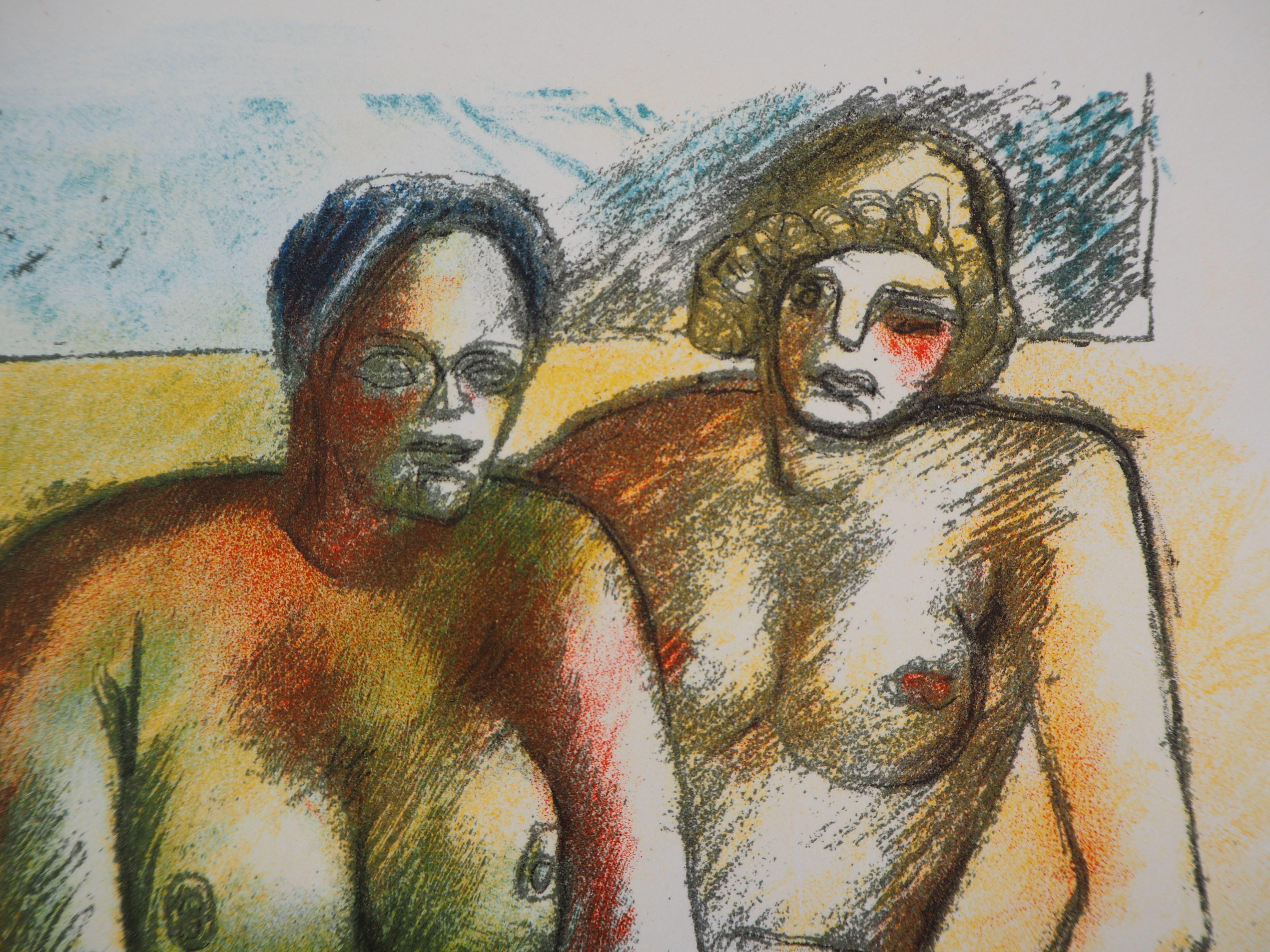 Three Nudes - Original Lithograph - Modern Print by Le Corbusier