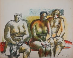 Three Nudes - Original Lithograph