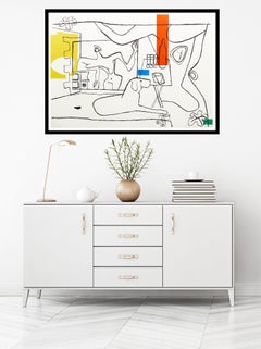 Trois Verres d'aperitif by Le Corbusier, 1962, Lithograph from "Cortège"