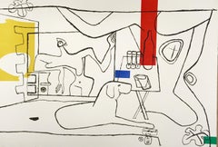 Trois Verres d'aperitif by Le Corbusier, 1962, Lithograph from "Cortège"