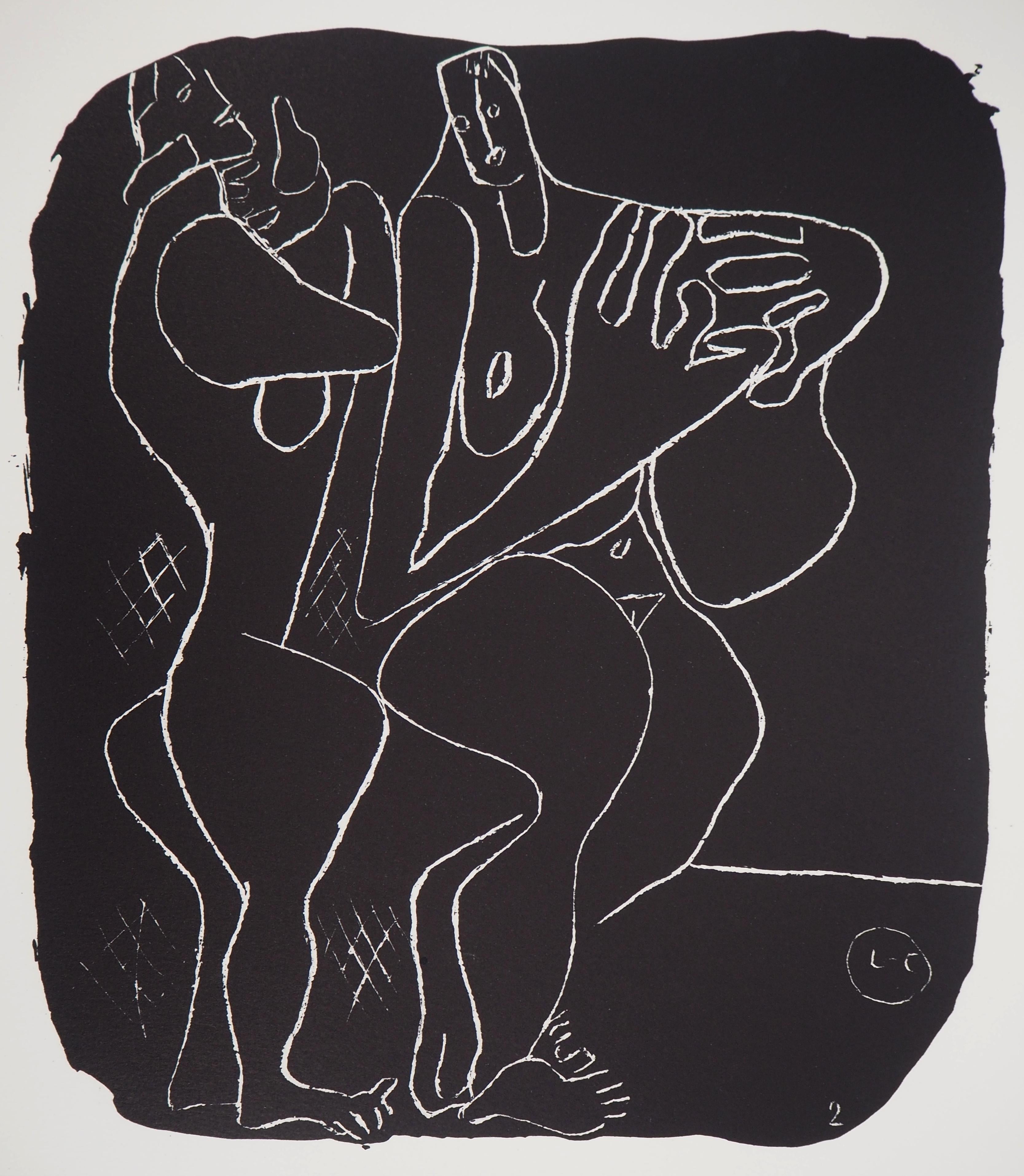 Deux nus - Lithographie originale (Atelier Michel Cassé), 1964 - Print de Le Corbusier