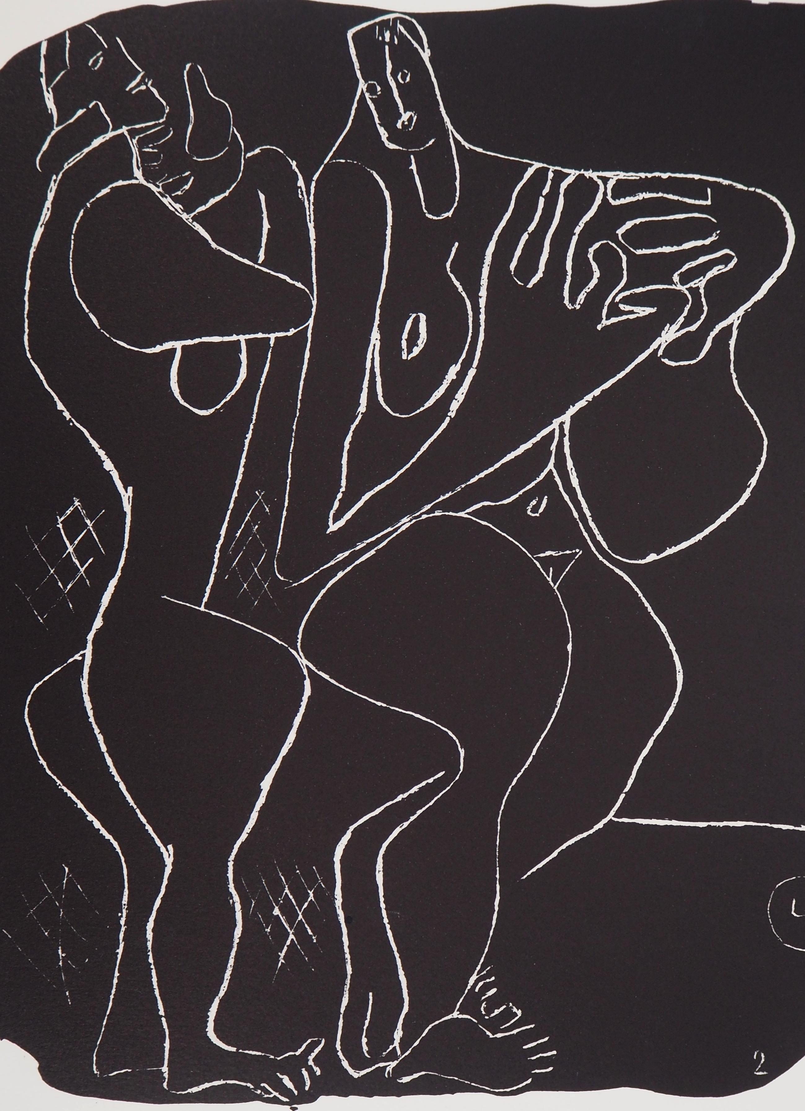 Deux nus - Lithographie originale (Atelier Michel Cassé), 1964 - Moderne Print par Le Corbusier