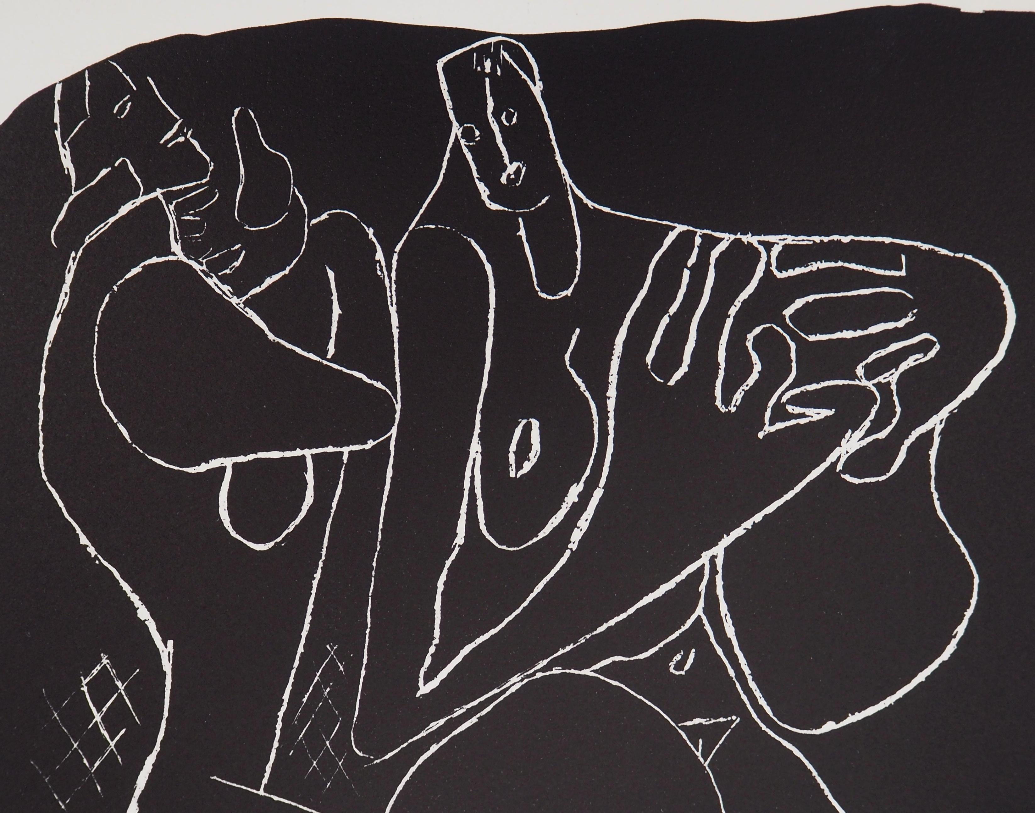 Deux nus - Lithographie originale (Atelier Michel Cassé), 1964 en vente 1