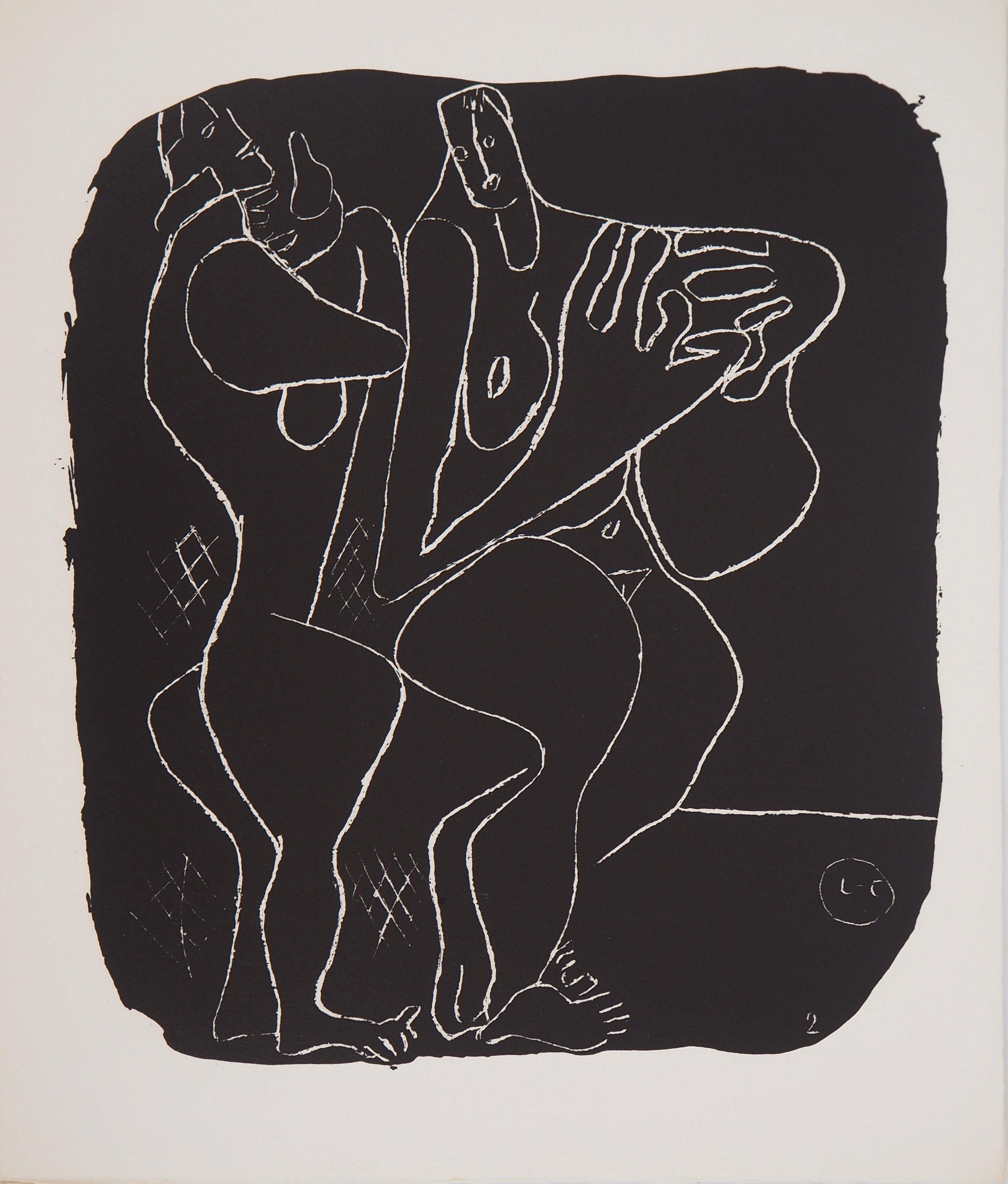 Le Corbusier Figurative Print - Two Nudes - Original lithograph (Atelier Michel Cassé), 1964