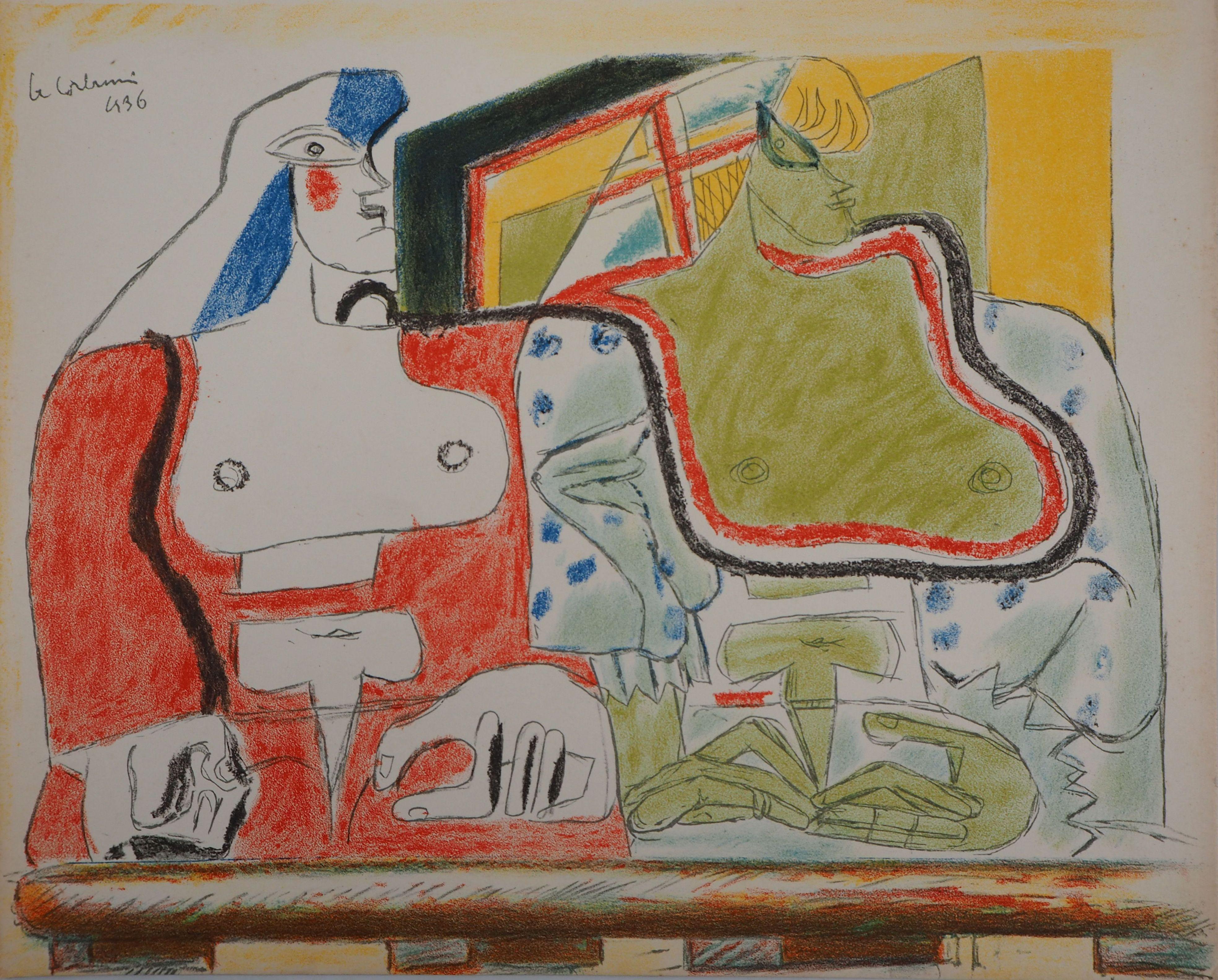 Le Corbusier Figurative Print – Two Spanish Women - Original Lithograph