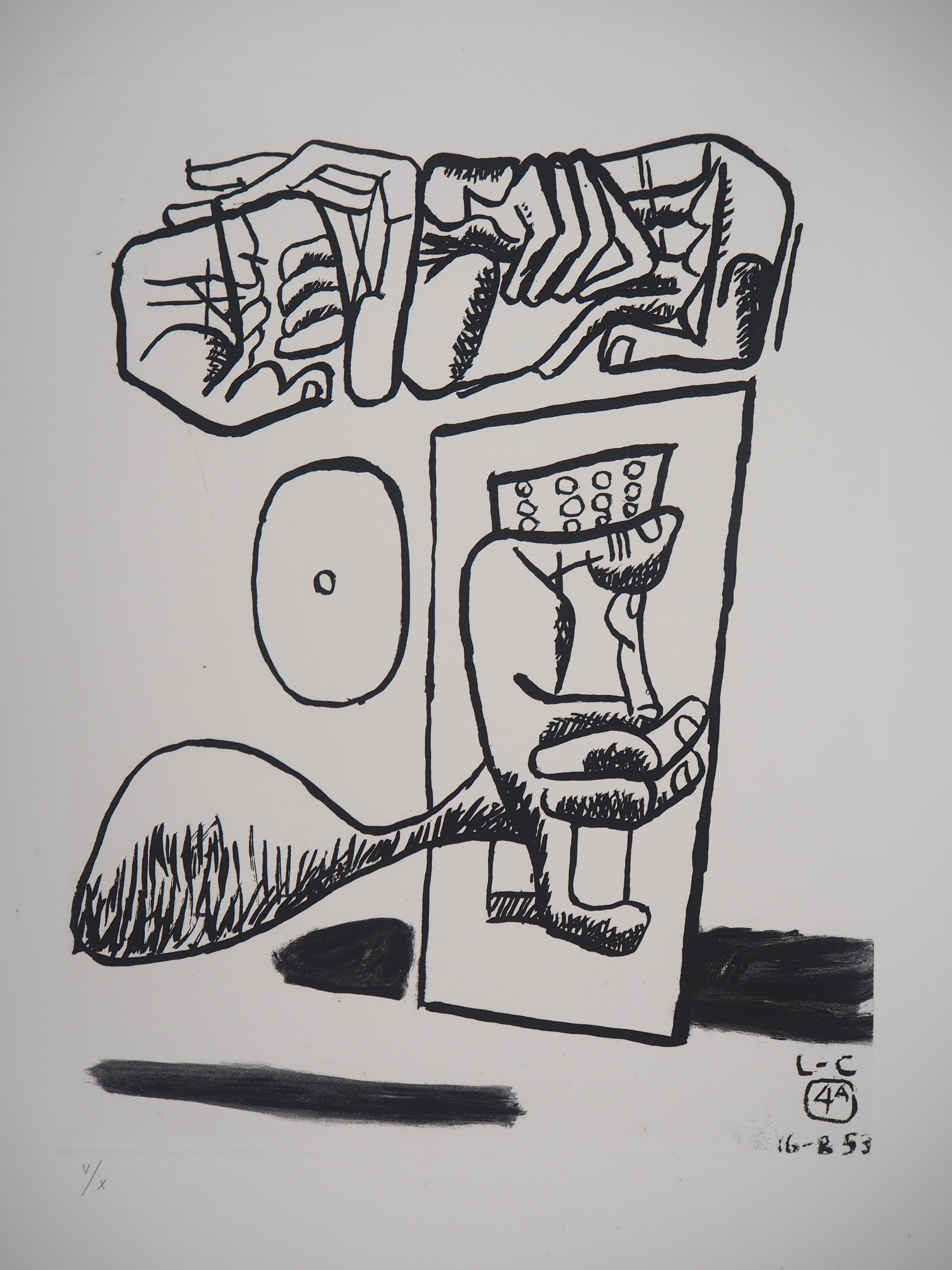 Unite : Cubist Hands - Original etching - Numbered / 10 - Modern Print by Le Corbusier