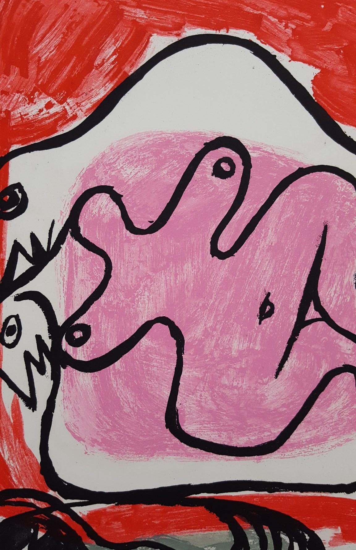 Unité, Planche 10 (Set of 2) /// Surrealism Modern Art Le Corbusier Nude Animal For Sale 7