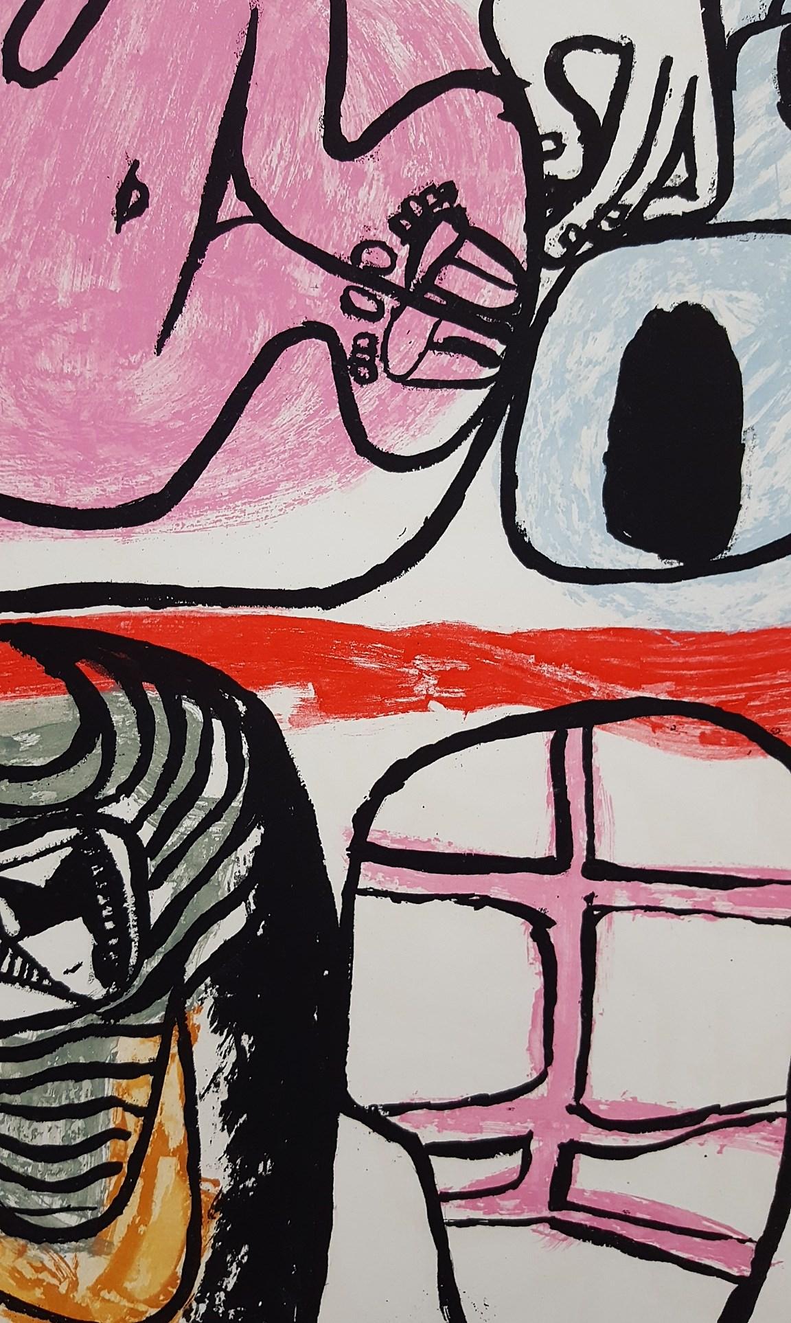 Unité, Planche 10 (Set of 2) /// Surrealism Modern Art Le Corbusier Nude Animal For Sale 8