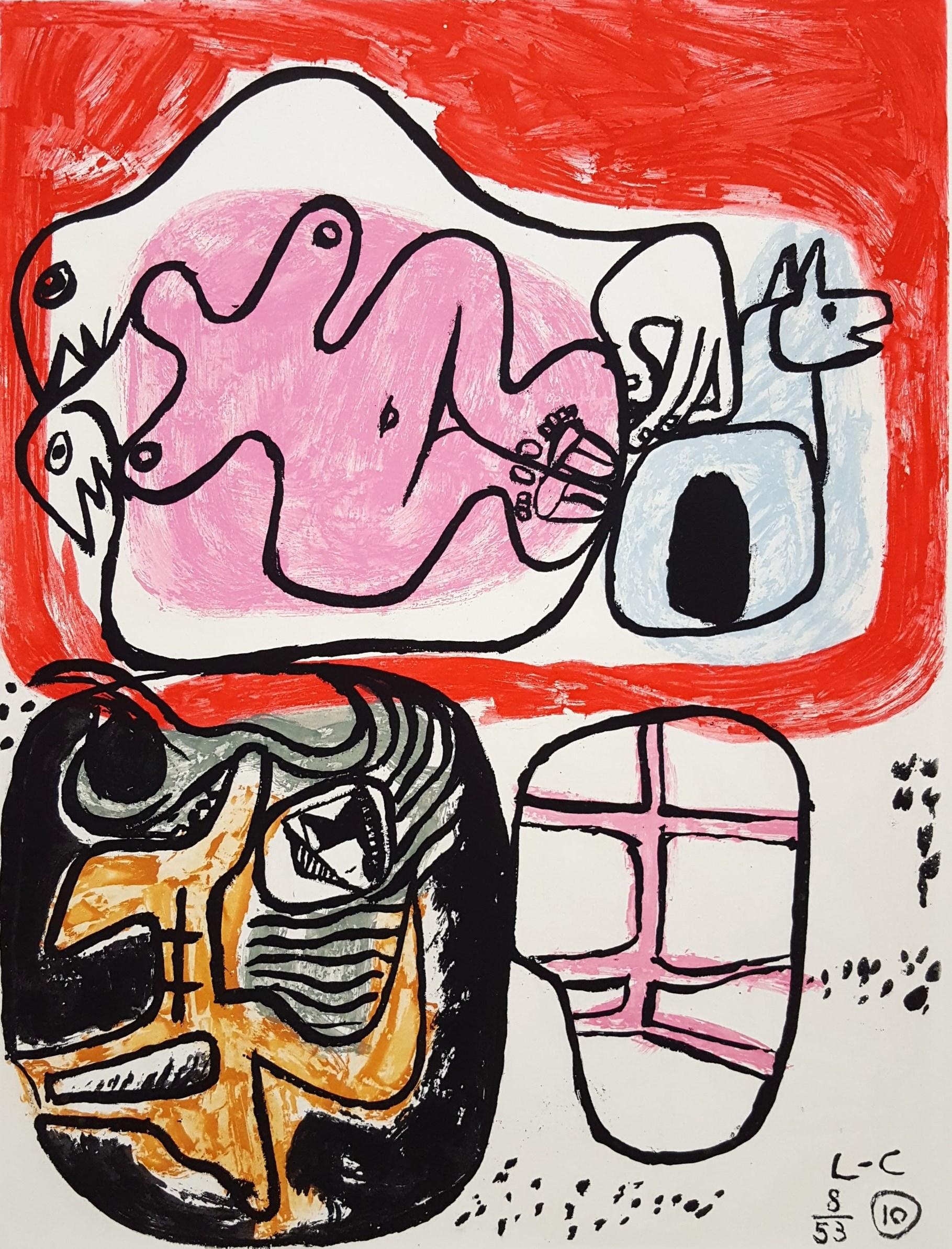 Artist: Le Corbusier (Charles-Édouard Jeanneret) (Swiss-French, 1887-1965)
Title: "Unité, Planche 10" (Set of 2)
Portfolio: Unité
*Signed by Le Corbusier in pencil lower right. It is also monogram signed and dated in the plate (printed signature)