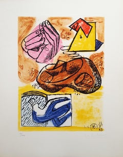 Unité, Planche 16 (Set of 2) /// Surrealism Modern Art Le Corbusier Abstract