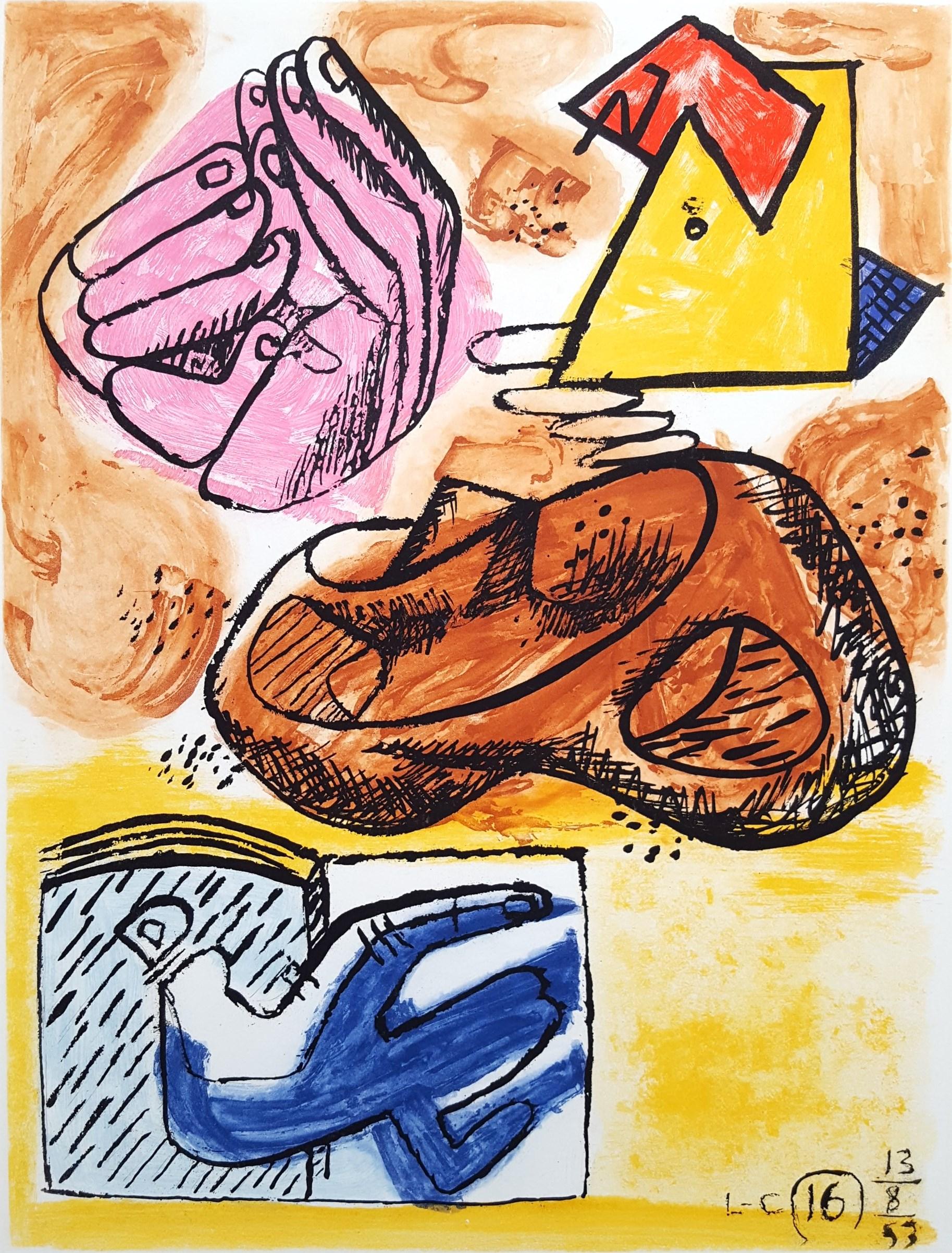 Unité, Planche 16 (Set of 2) /// Surrealism Modern Art Le Corbusier Abstract