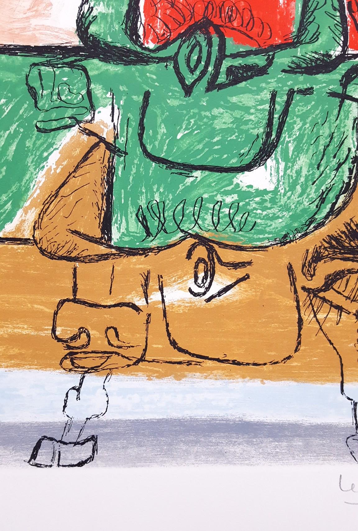 Unité, Planche 19 (Set of 2) /// Surrealism Modern Art Le Corbusier Bull Cow For Sale 4