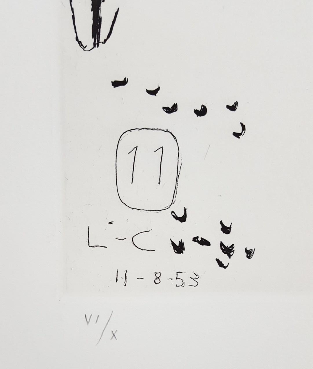 Unité, Planche 8 (Set of 2) /// Surrealism Modern Art Le Corbusier Abstract For Sale 10