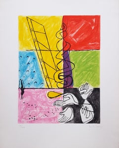 Unité, Planche 8 (Set of 2) /// Surrealism Modern Art Le Corbusier Abstract