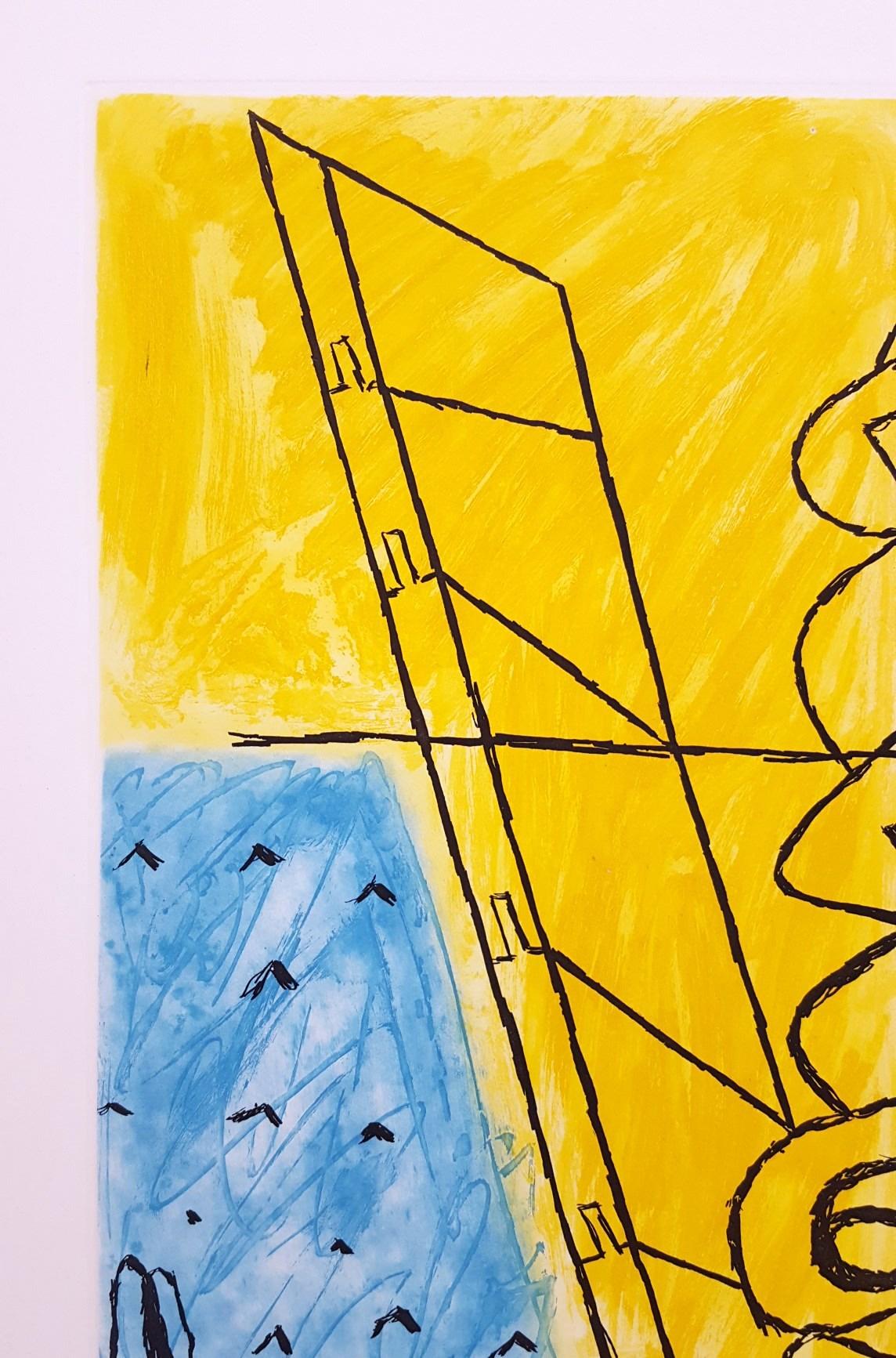Unité, Planche 8 (Set of 2) /// Surrealism Modern Art Le Corbusier Abstract For Sale 7