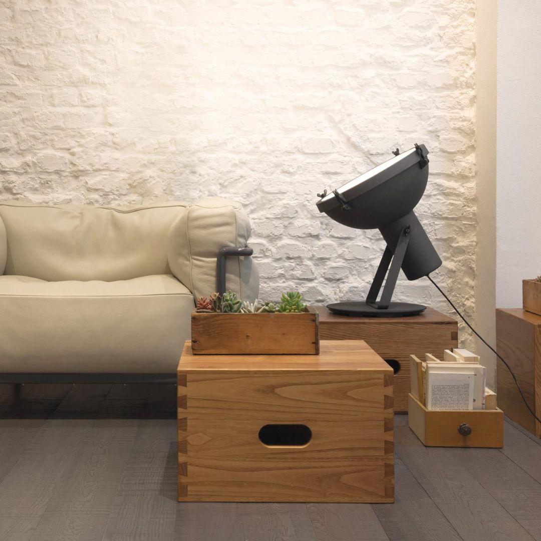 Italian Le Corbusier 'Projecteur 365' Floor Lamp for Nemo in Moka For Sale