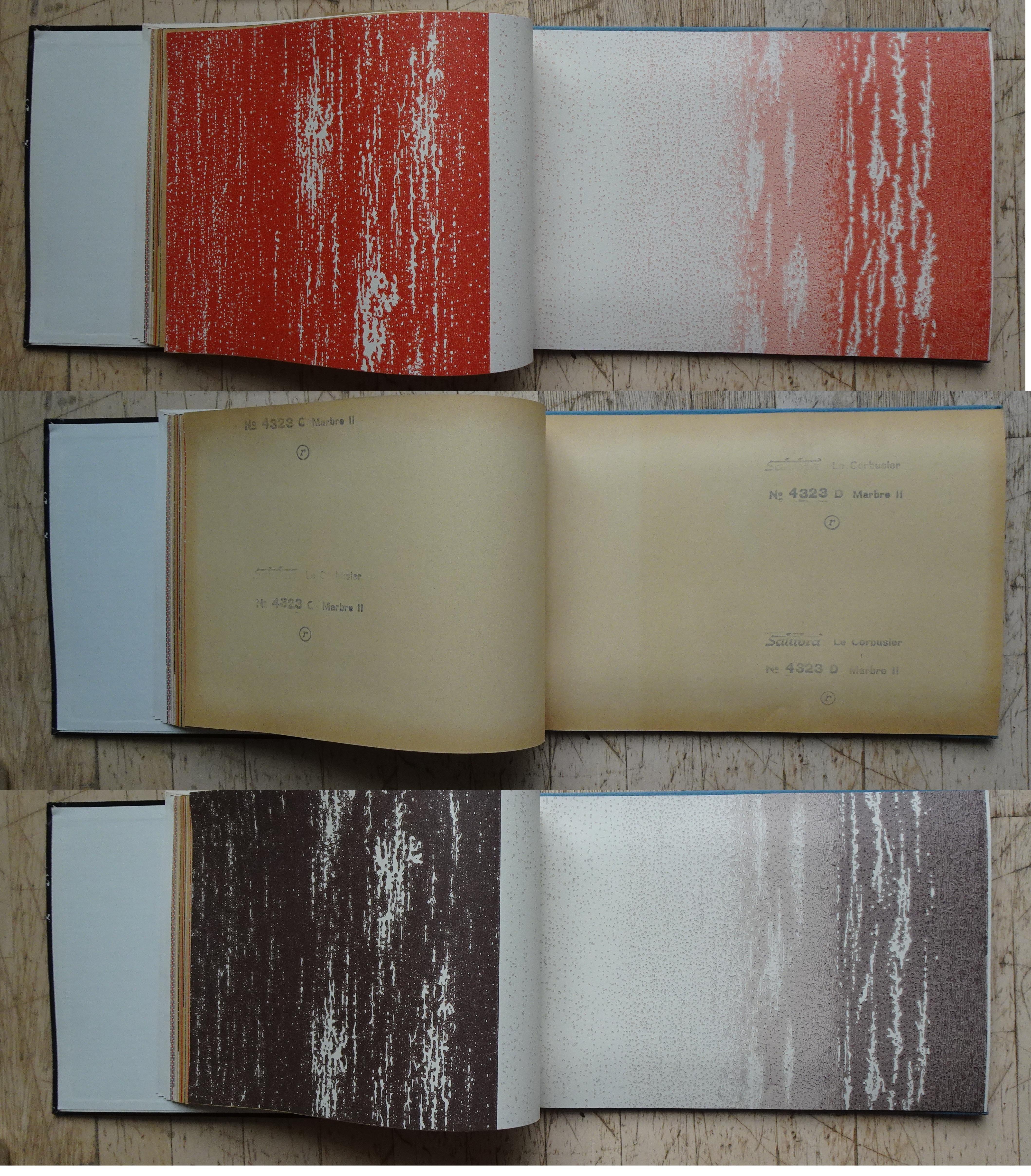 Deuxième édition du livre papier peint Salubra de Le Corbusier 1959 en vente 4
