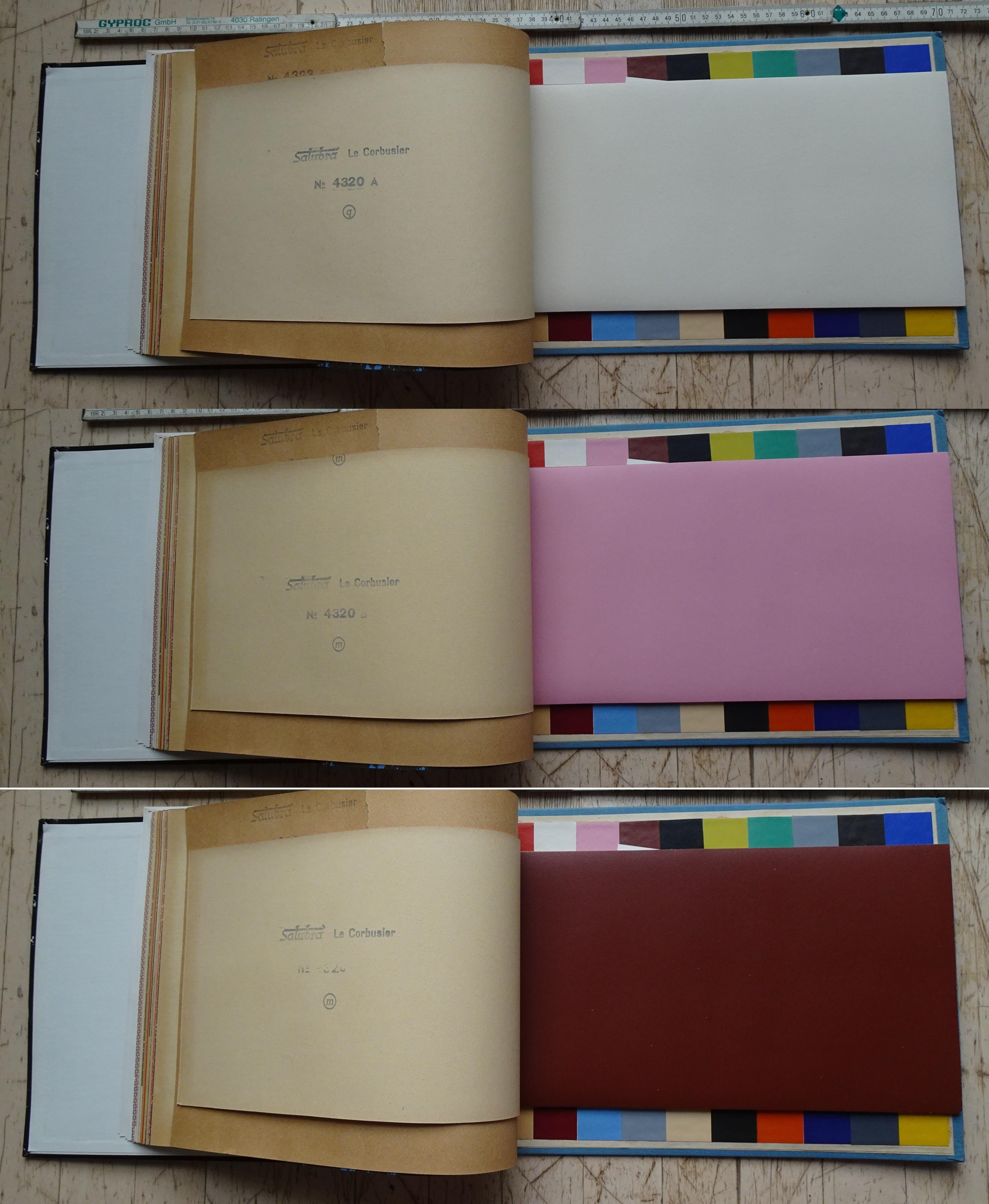 Deuxième édition du livre papier peint Salubra de Le Corbusier 1959 en vente 6