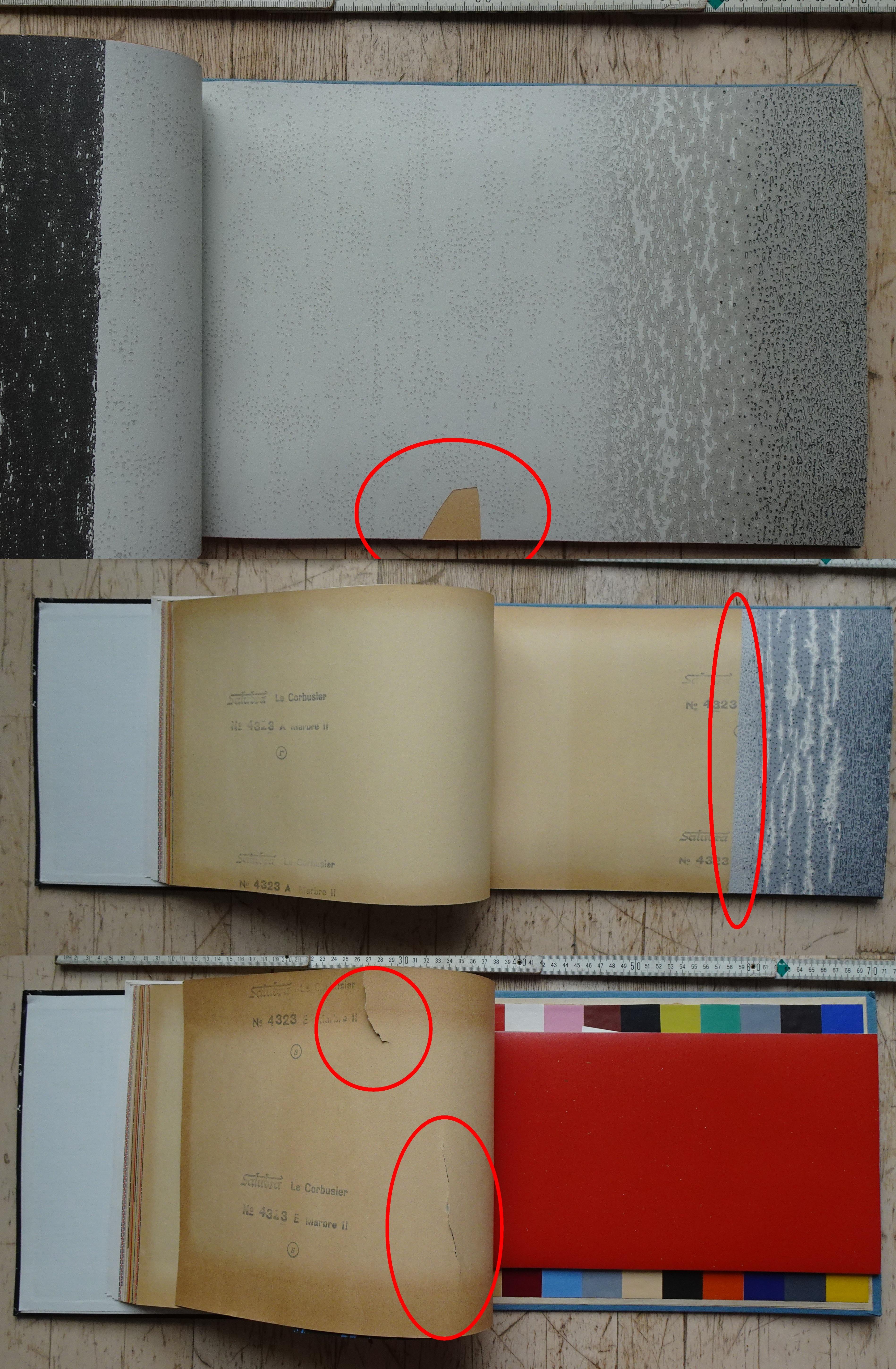 Deuxième édition du livre papier peint Salubra de Le Corbusier 1959 en vente 11