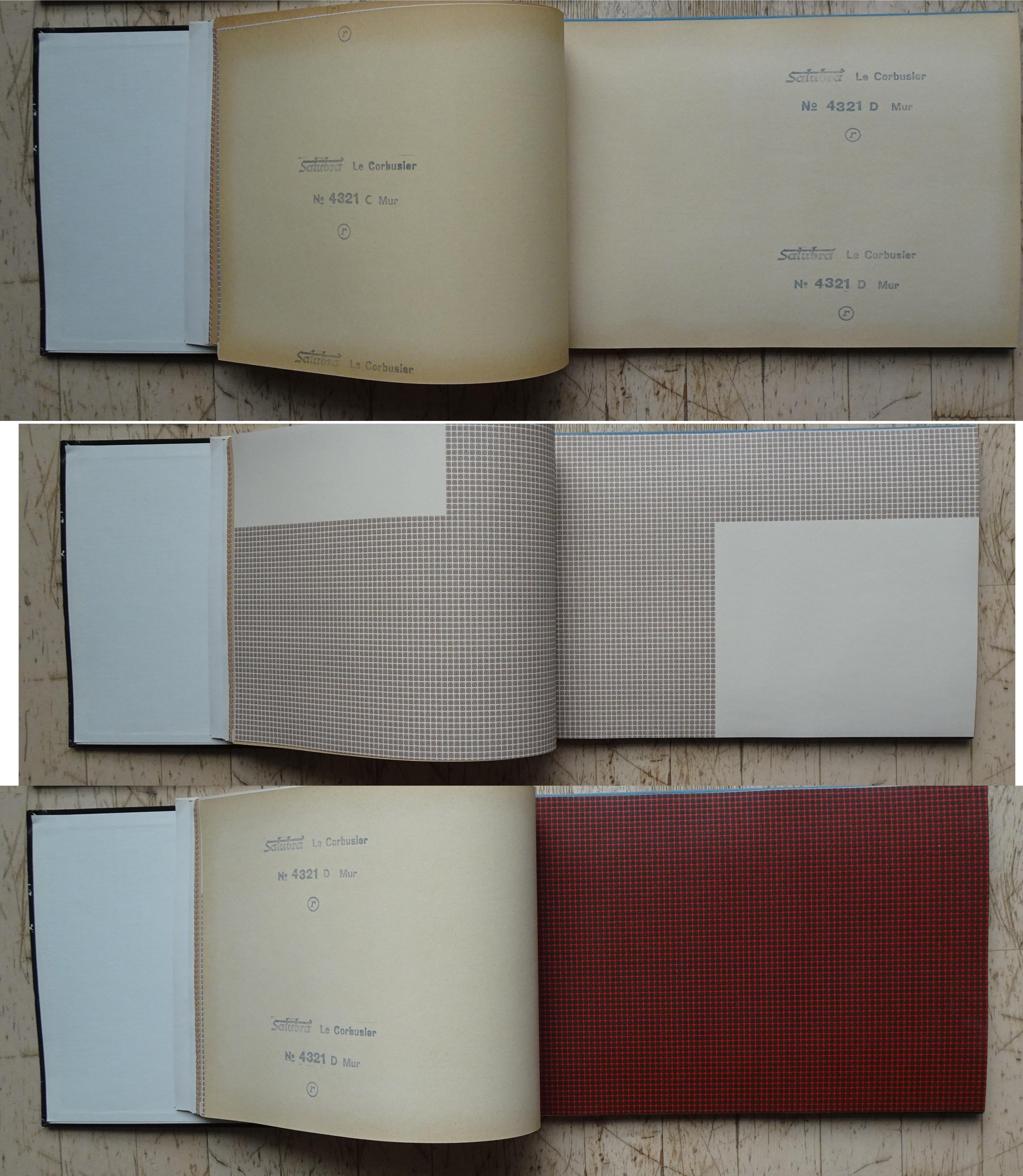 Deuxième édition du livre papier peint Salubra de Le Corbusier 1959 Bon état - En vente à München, BY