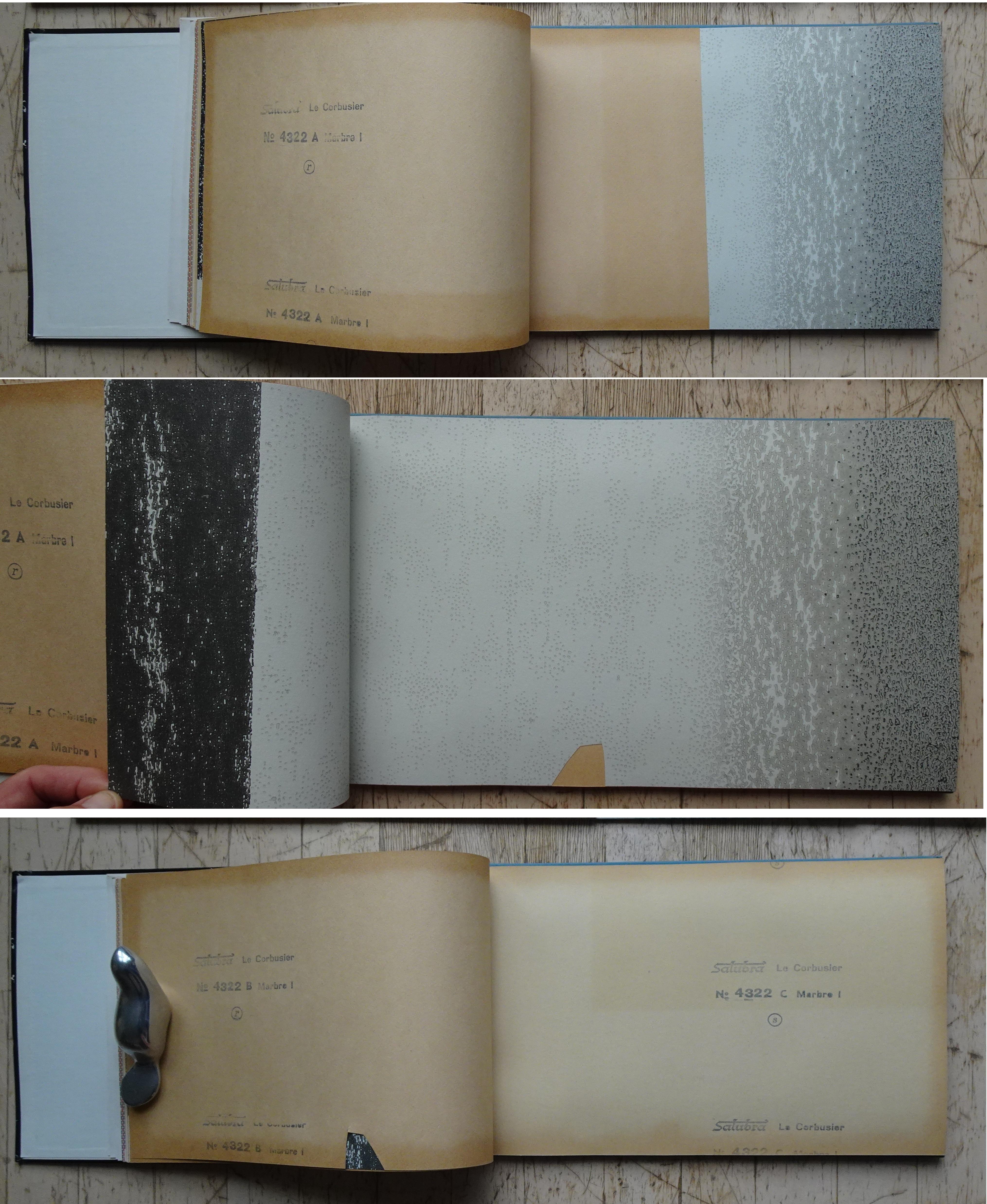 Tissu Deuxième édition du livre papier peint Salubra de Le Corbusier 1959 en vente