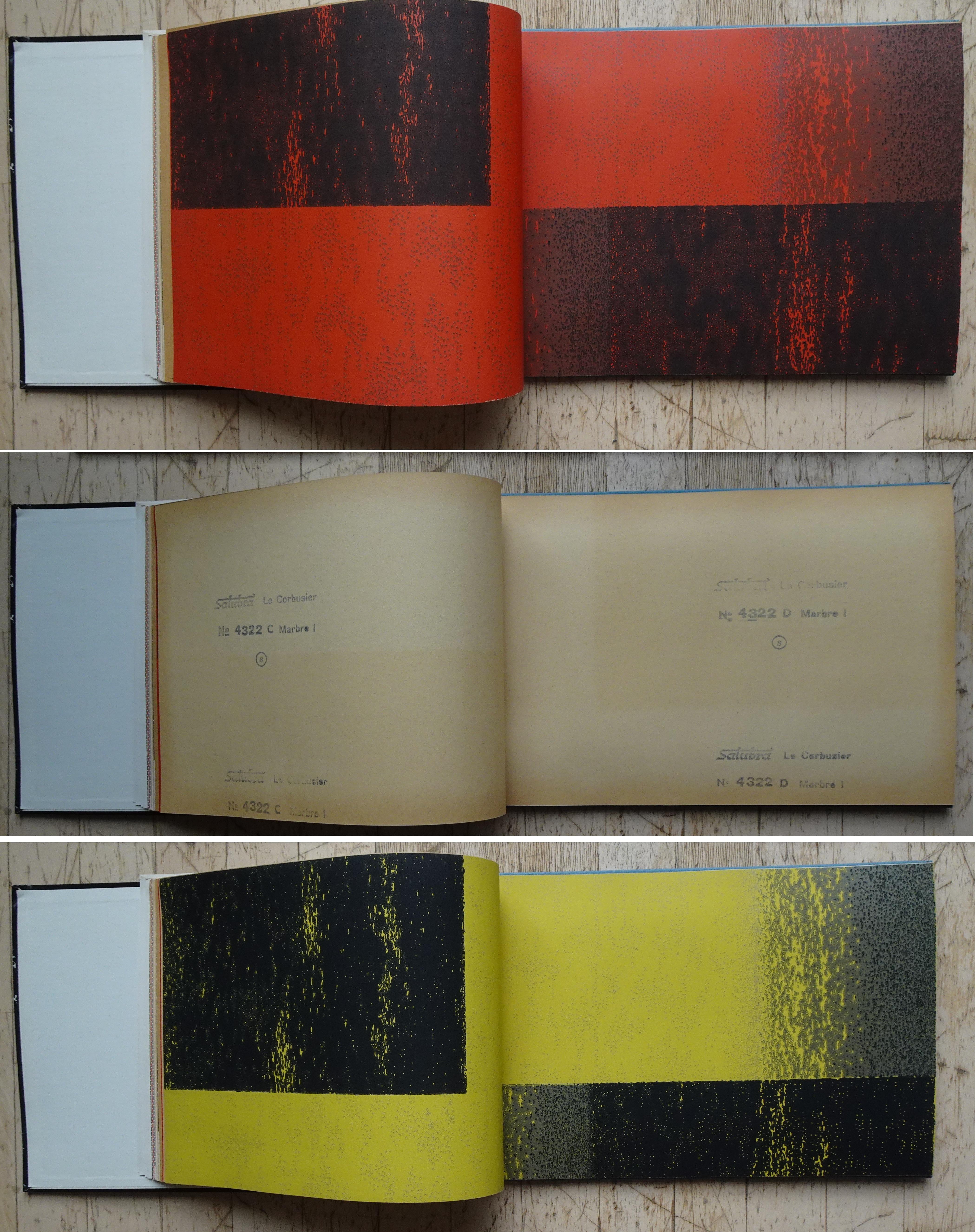 Deuxième édition du livre papier peint Salubra de Le Corbusier 1959 en vente 1