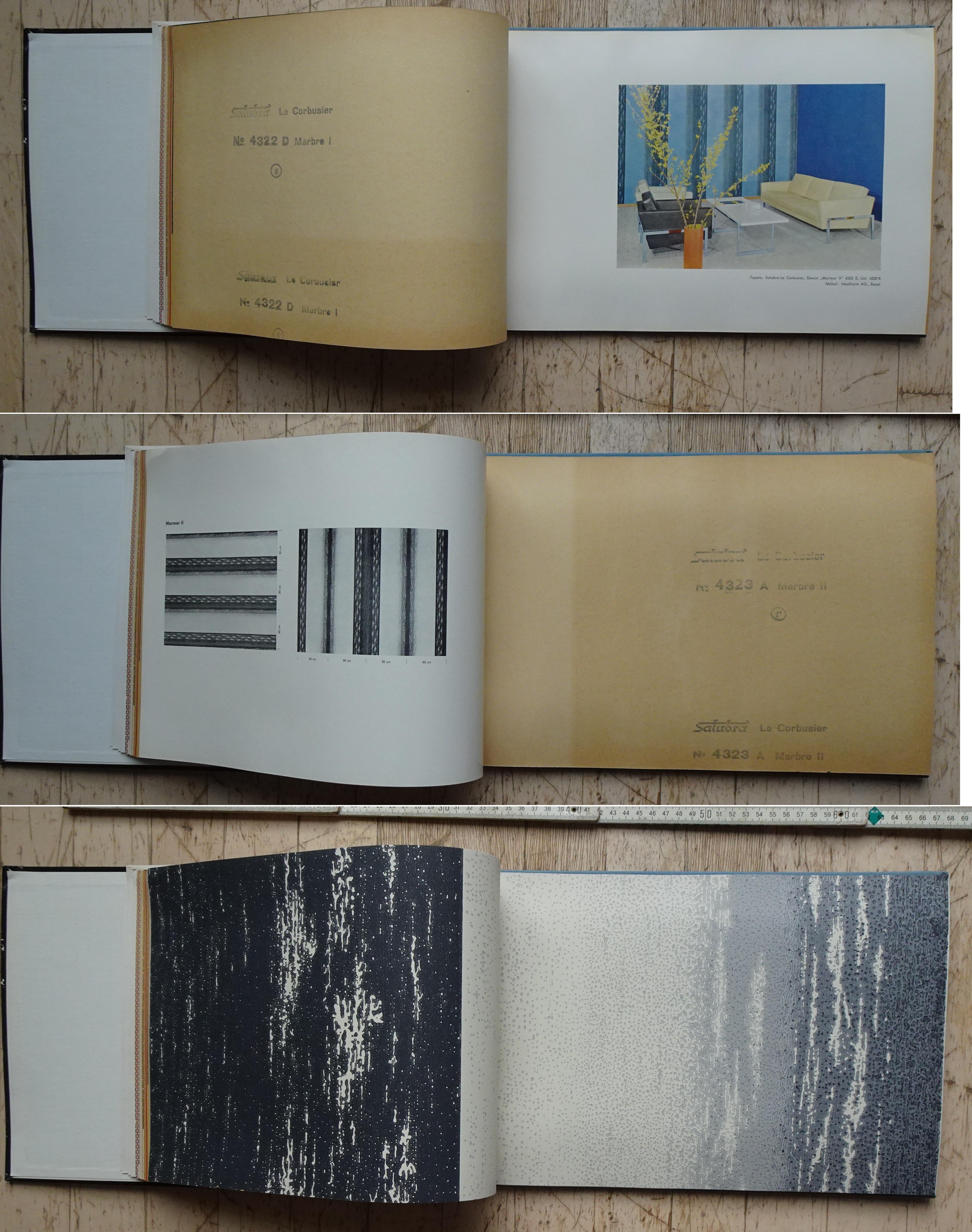 Deuxième édition du livre papier peint Salubra de Le Corbusier 1959 en vente 2