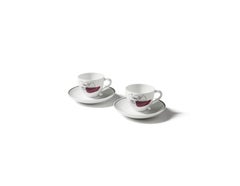 Le Corbusier Service Prunier Set of Two Coffe Plates For Cassina