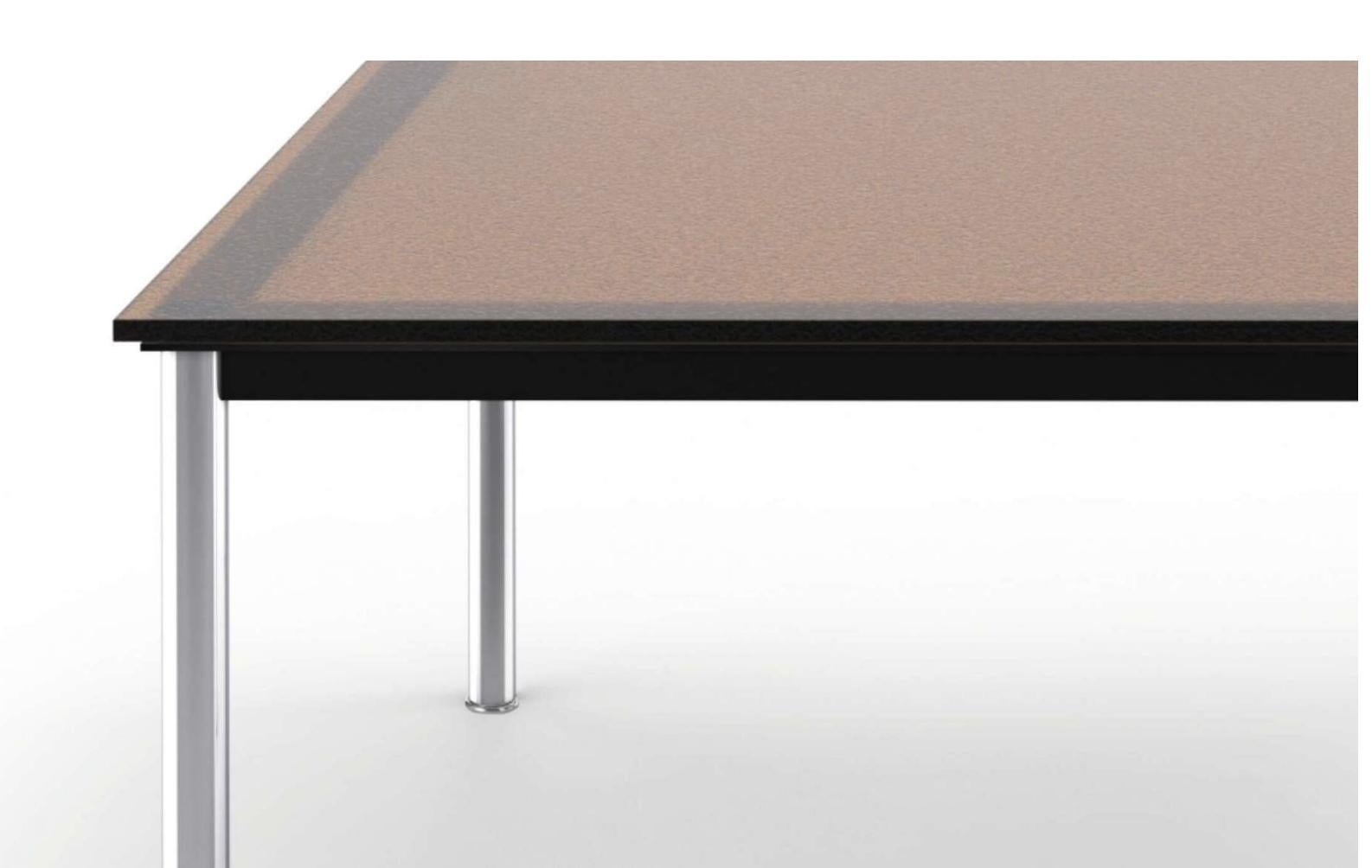 Chrome Le Corbusier Table en Tube, Grand Modèle For Cassina en vente
