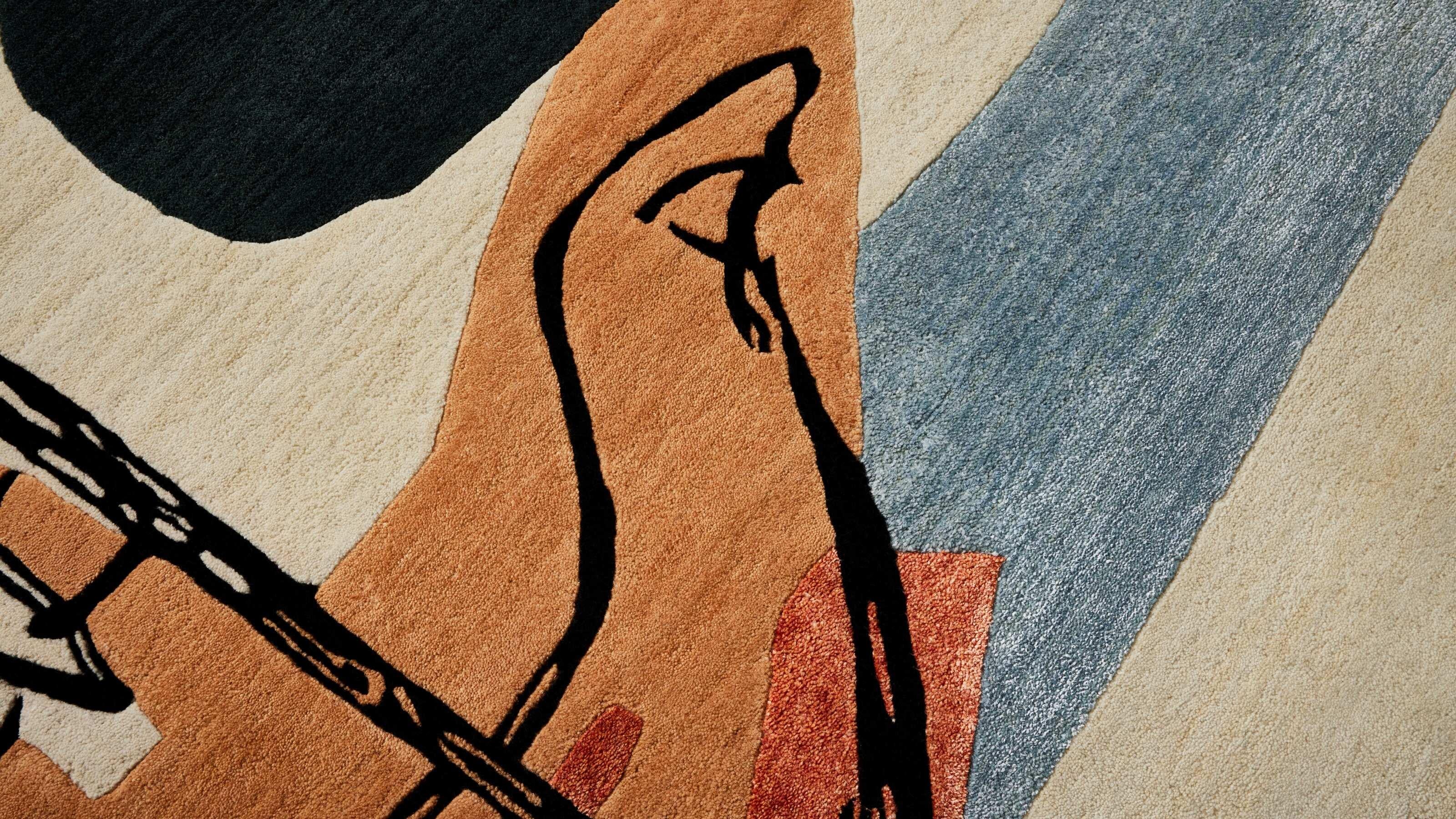 Le Corbusier Tapis La Main Ouverte, La Main Ouverte (Moderne der Mitte des Jahrhunderts) im Angebot