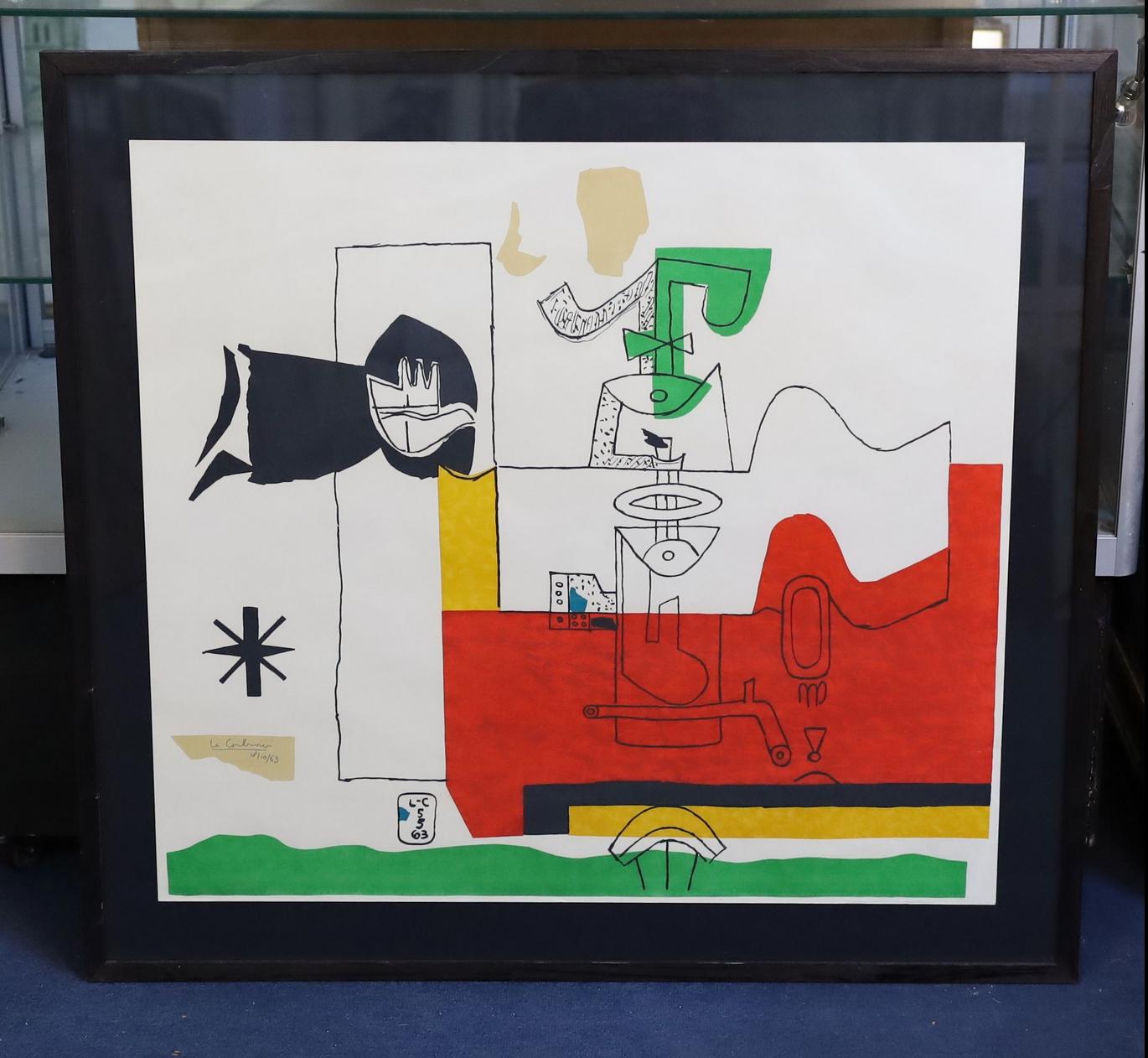 Le Corbusier Totem 1963 

Magnificent Charles-Édouard Jeanneret also known as Le Corbusier, ‘Totem’ 1963 is a Limited Edition Le Corbusier Lithograph from an edition of 75, signed and dated lower left in the plate: Le Corbusier 18/10/63, as well
