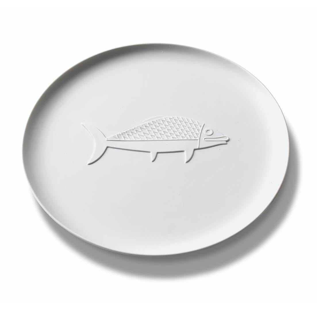 italien Plateau en porcelaine non émaillée Le Corbusier de Cassina en vente