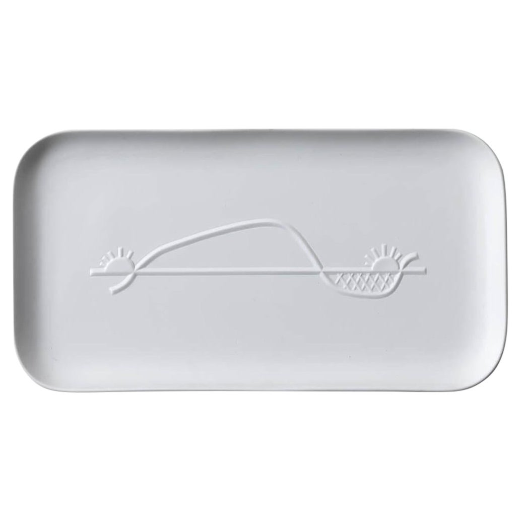 Le Corbusier Unglazed Porcelain Tray by Cassina For Sale