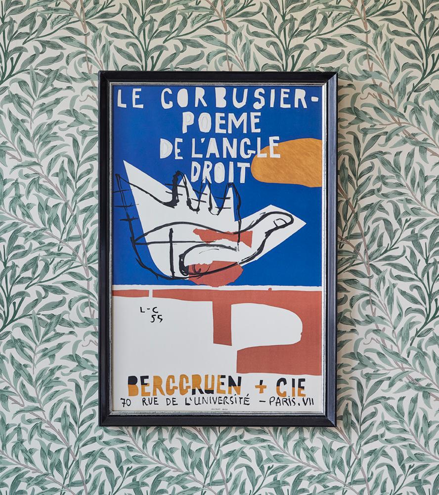 Le Corbusier vintage exhibition poster.