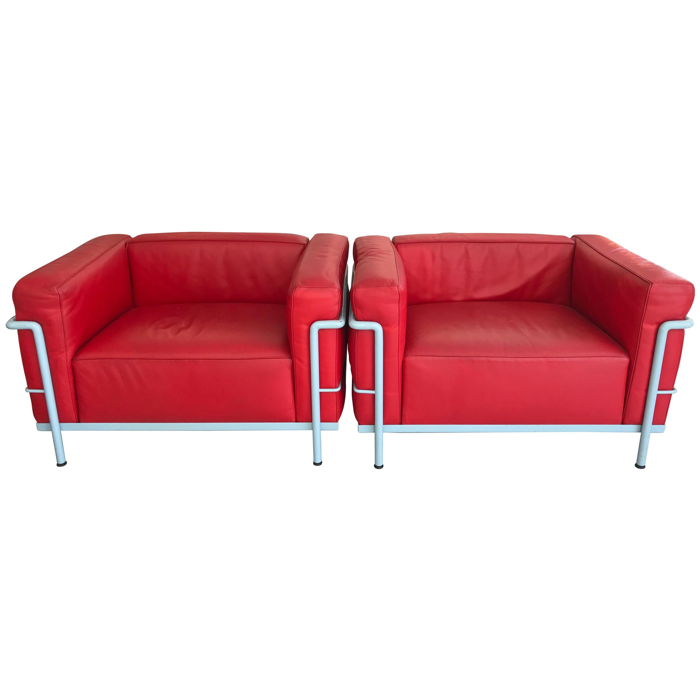 Le Corbusier
s Armchair LC3, Edited by Cassina, circa 1980