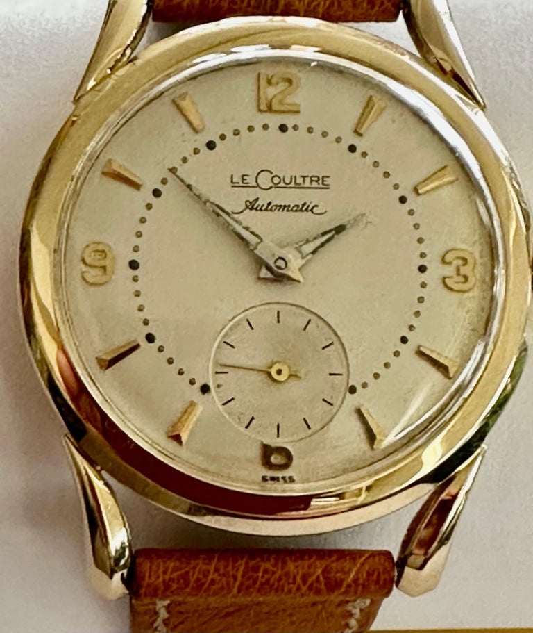 Le Coultre; 14k Yellow Gold Watch circa 1955, Automatic Movement ...
