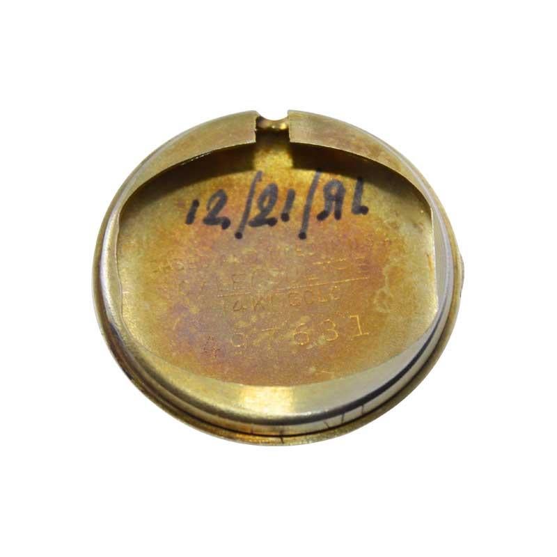 Le Coultre 14Kt. Gelbgold in neuem, gebrauchtem Zustand, handgefertigt, ca. 1950er Jahre im Angebot 6