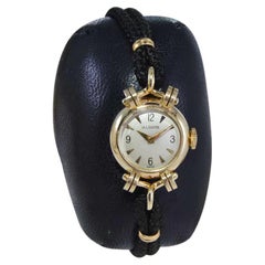 Le Coultre 14Kt. Oro giallo in condizioni di nuovo stock Hand Made, circa anni '50
