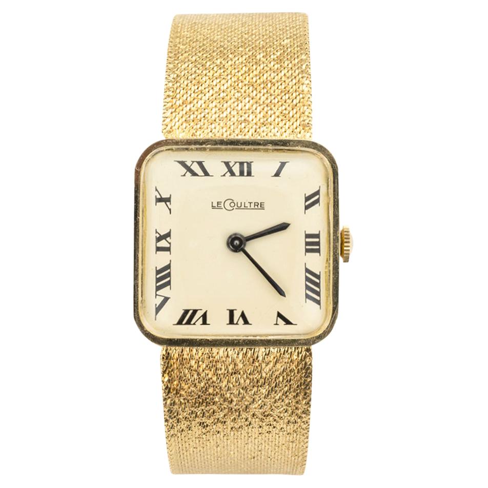 Le Coultre 17-Jewel Movement Yellow Gold Wristwatch