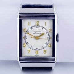 Le Coultre Reverso, Art Deco, Stainless Steel Wristwatch, circa 1934