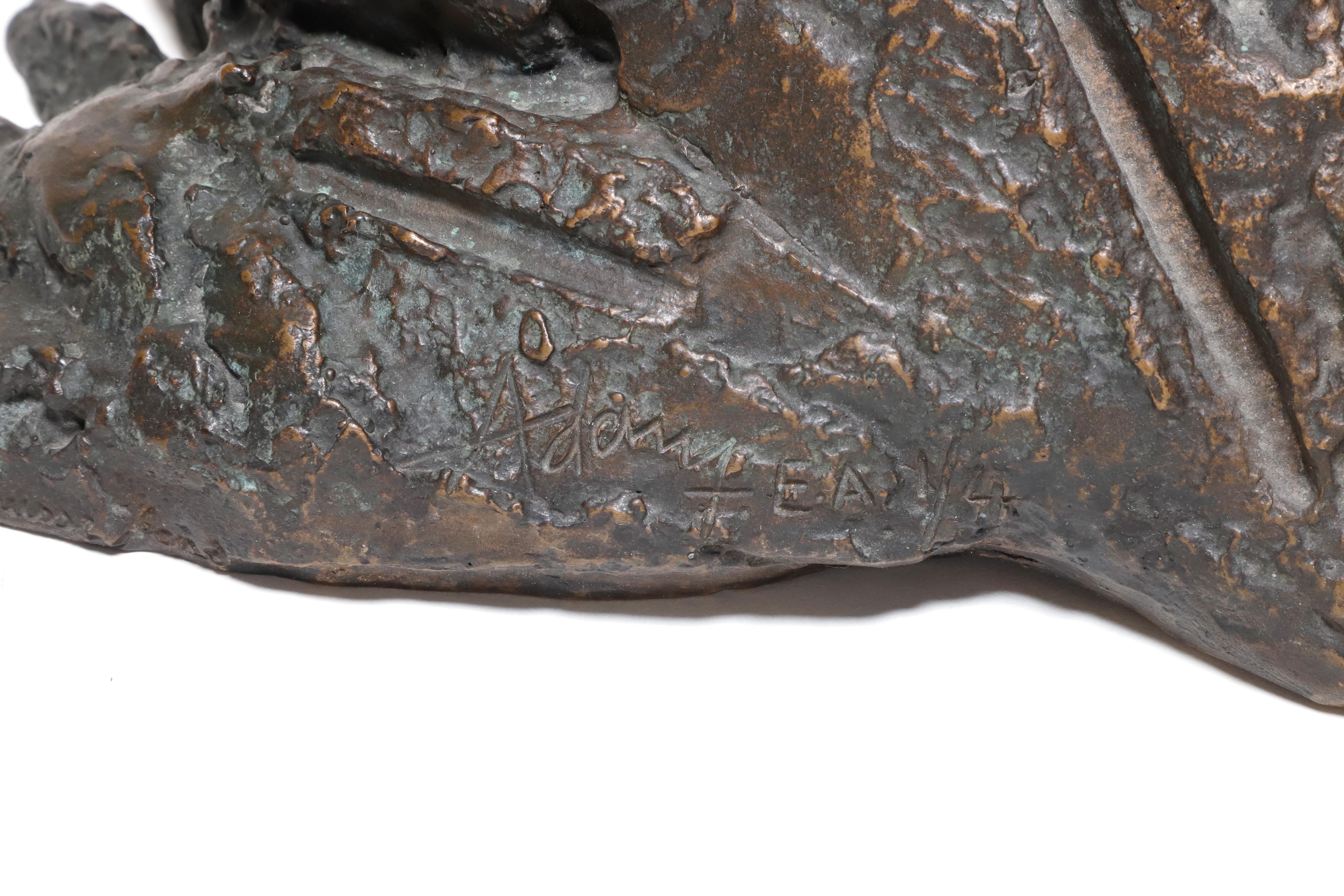 Bronzeskulptur „Le Crapaud“ von Henri George Adam, signiert (20. Jahrhundert) im Angebot