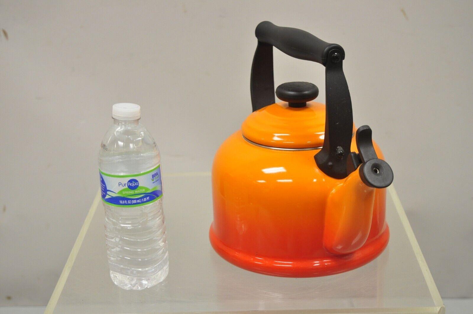 Le Creuset France Orange 2.2 Qt 2.1 Liter Tea Pot 2