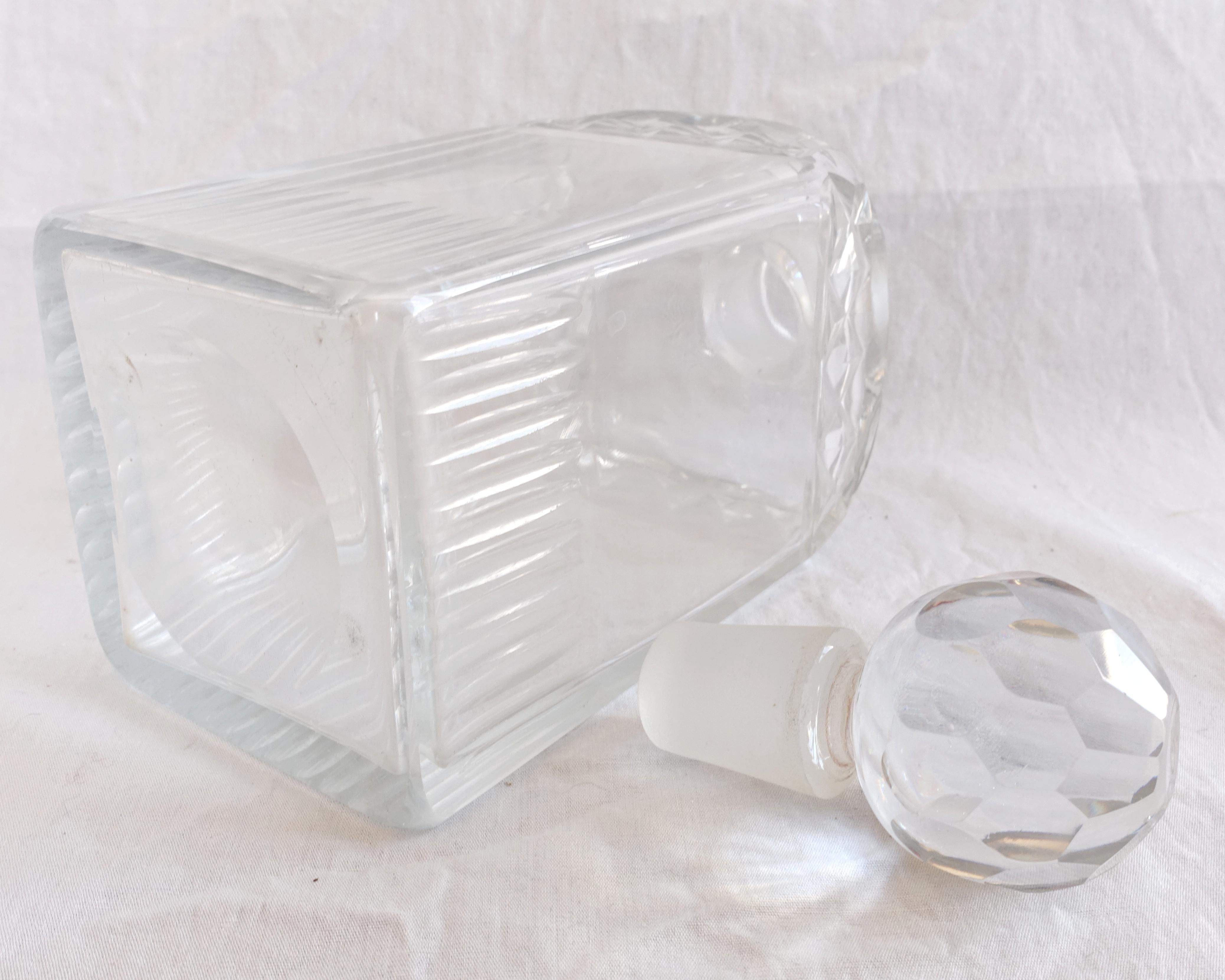 Coffret à liqueurs en cristal Le Creusot - 6 bouteilles dans le coffret - 19e siècle - vers 1815 en vente 1