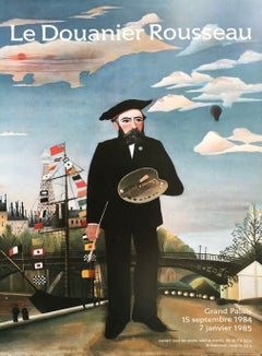 Le Douanier Rousseau – Grand Palais, Paris. Affiche originale d'Henri Rousseau, 1984