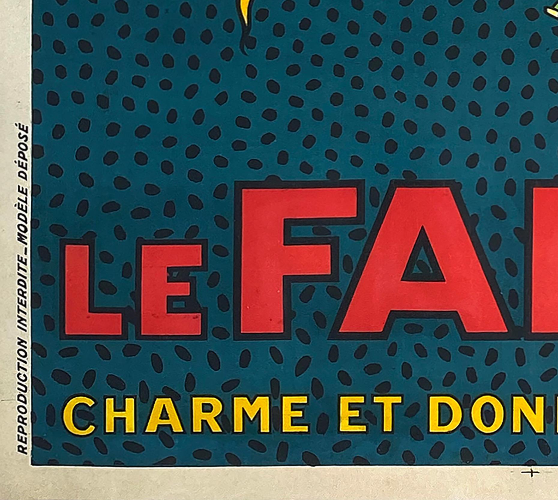 Le Fakyr, C1920 Vintage French Alcohol Advertising Poster, Michel Liebeaux 1