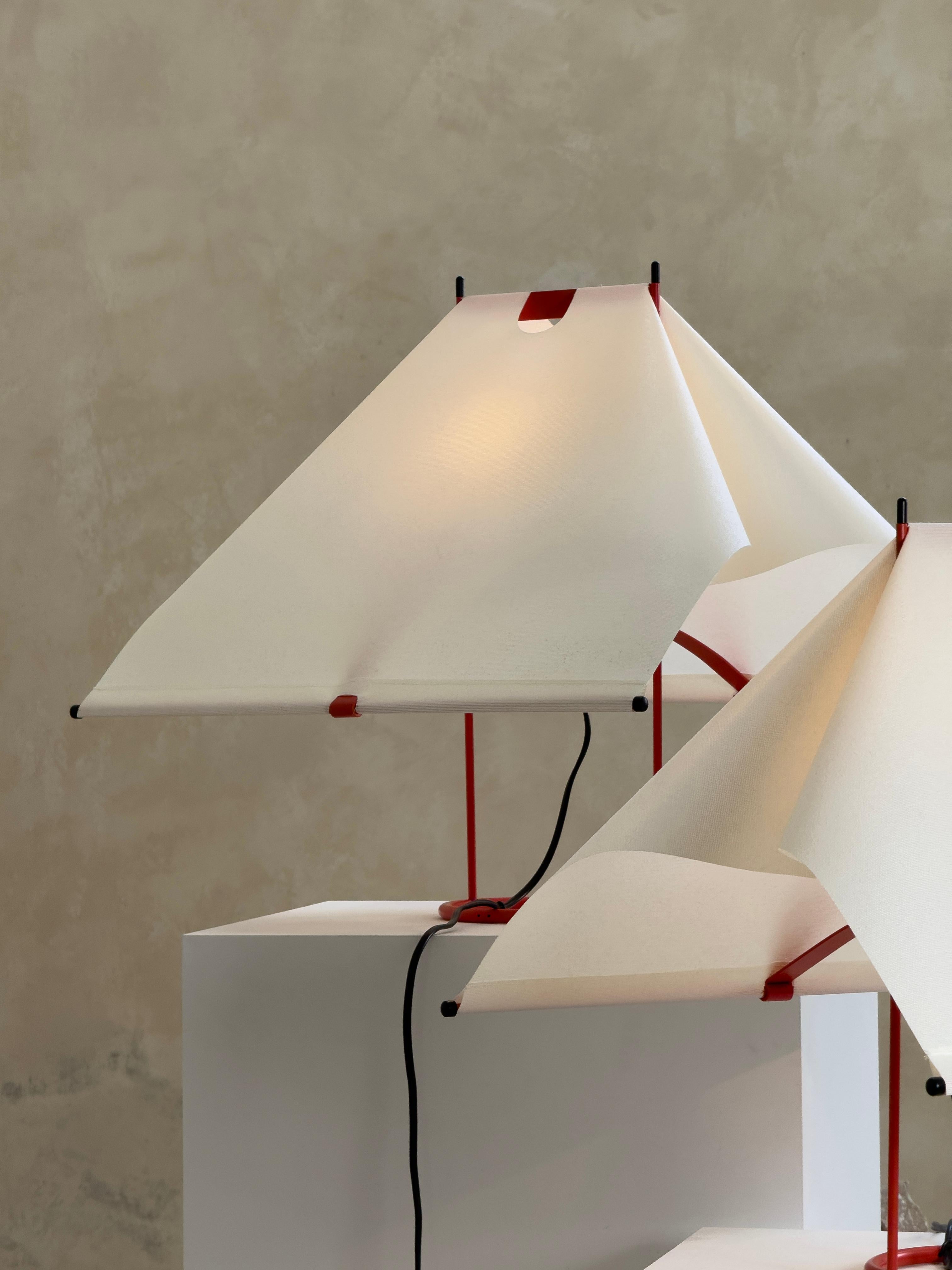 Tischlampen Le Falene, entworfen von Piero De Martini für Arteluce, Italien 1980er Jahre im Angebot 3