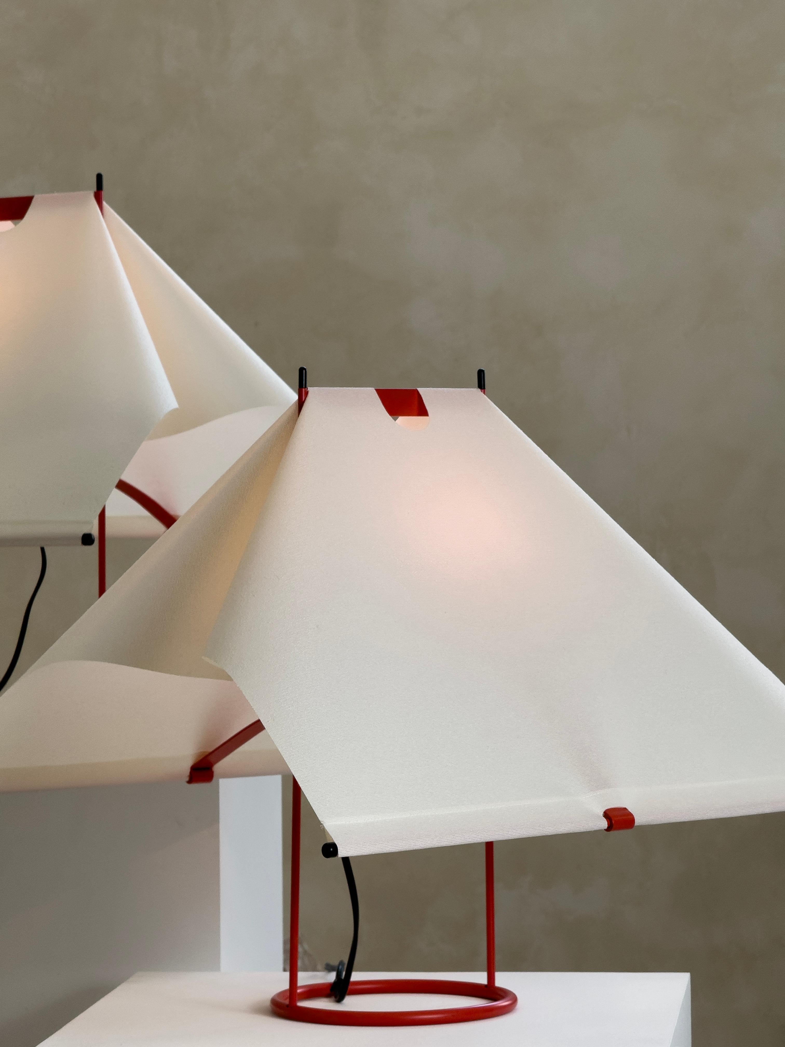 Tischlampen Le Falene, entworfen von Piero De Martini für Arteluce, Italien 1980er Jahre im Angebot 4